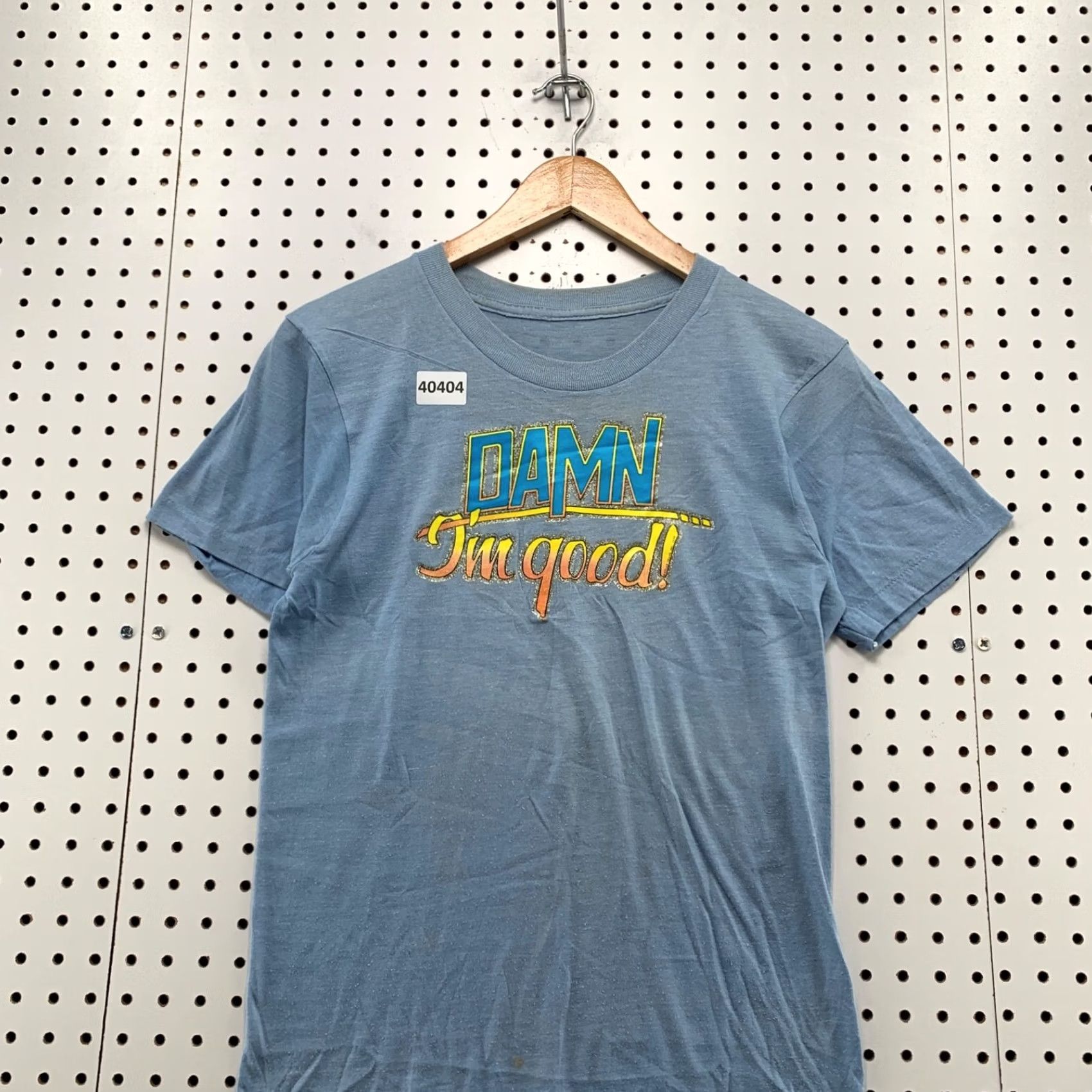 Vintage VINTAGE Damn I Good Shirt Mens Small Blue Single Stitch Made USA 70s VTG 70s Shirt Mens Small Blue Size US S / EU 44-46 / 1 - 3 Thumbnail