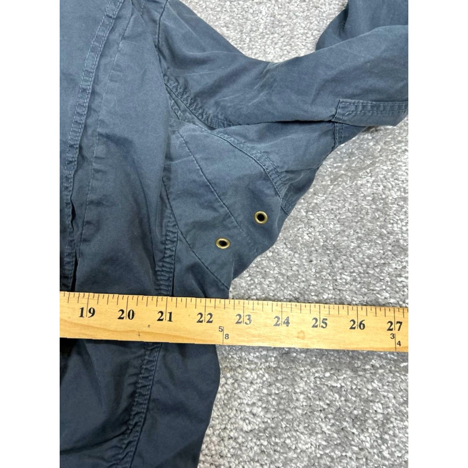 J.Crew J.Crew Jacket Womens Large Blue Cotton Full Zip Regular Fit Size L / US 10 / IT 46 - 6 Thumbnail