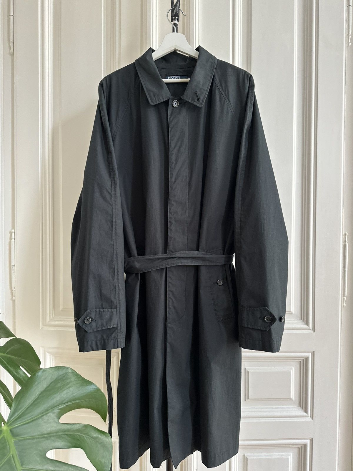 Polo Ralph Lauren Polo Ralph Lauren Vintage 90s Rare Mens Long Trench Coat Size US XL / EU 56 / 4 - 5 Thumbnail