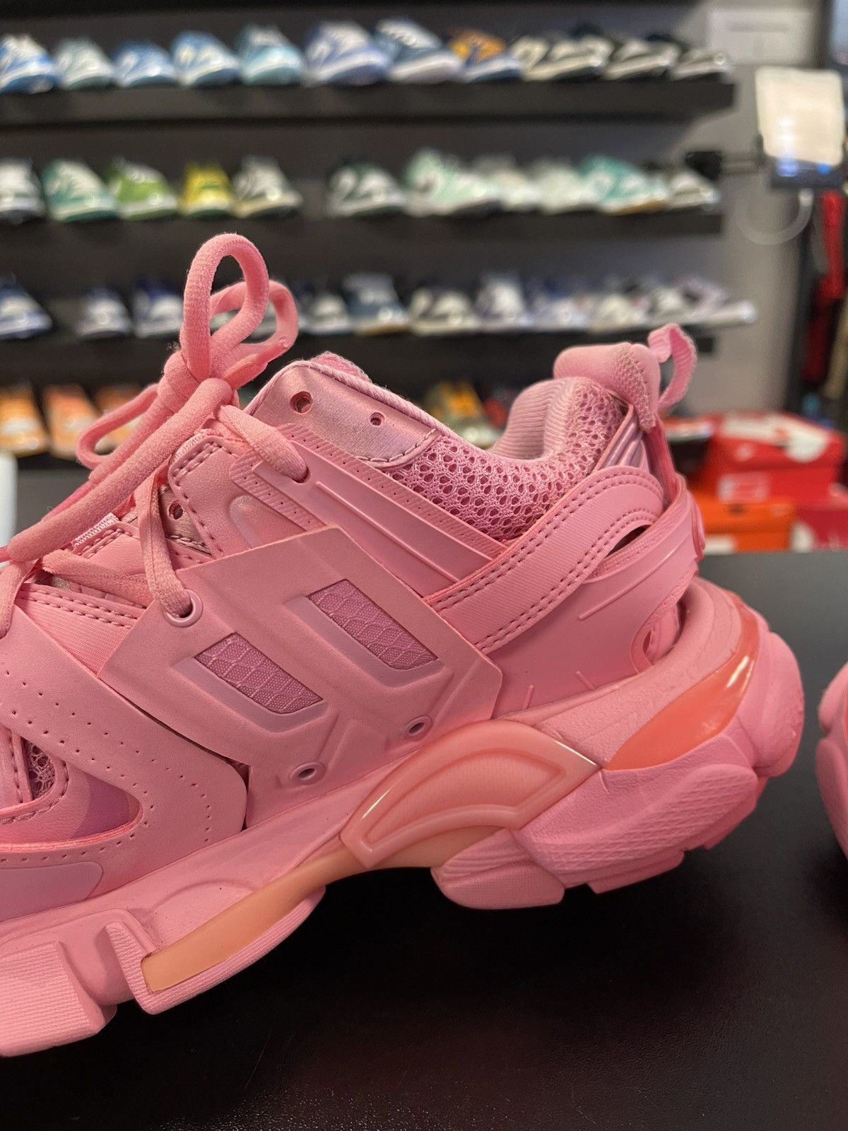 Balenciaga Size 6 - Balenciaga Track Trainer Pink Size US 6 / IT 36 - 6 Thumbnail