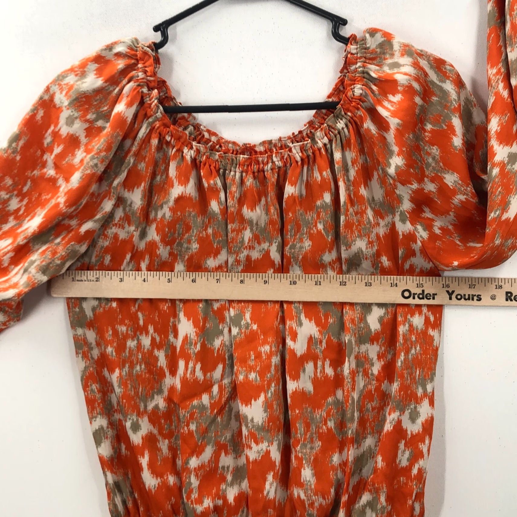 Michael Kors Michael Kors Womens Blouse XS Multicolor Polyester Smocked Waist Size XS / US 0-2 / IT 36-38 - 5 Thumbnail