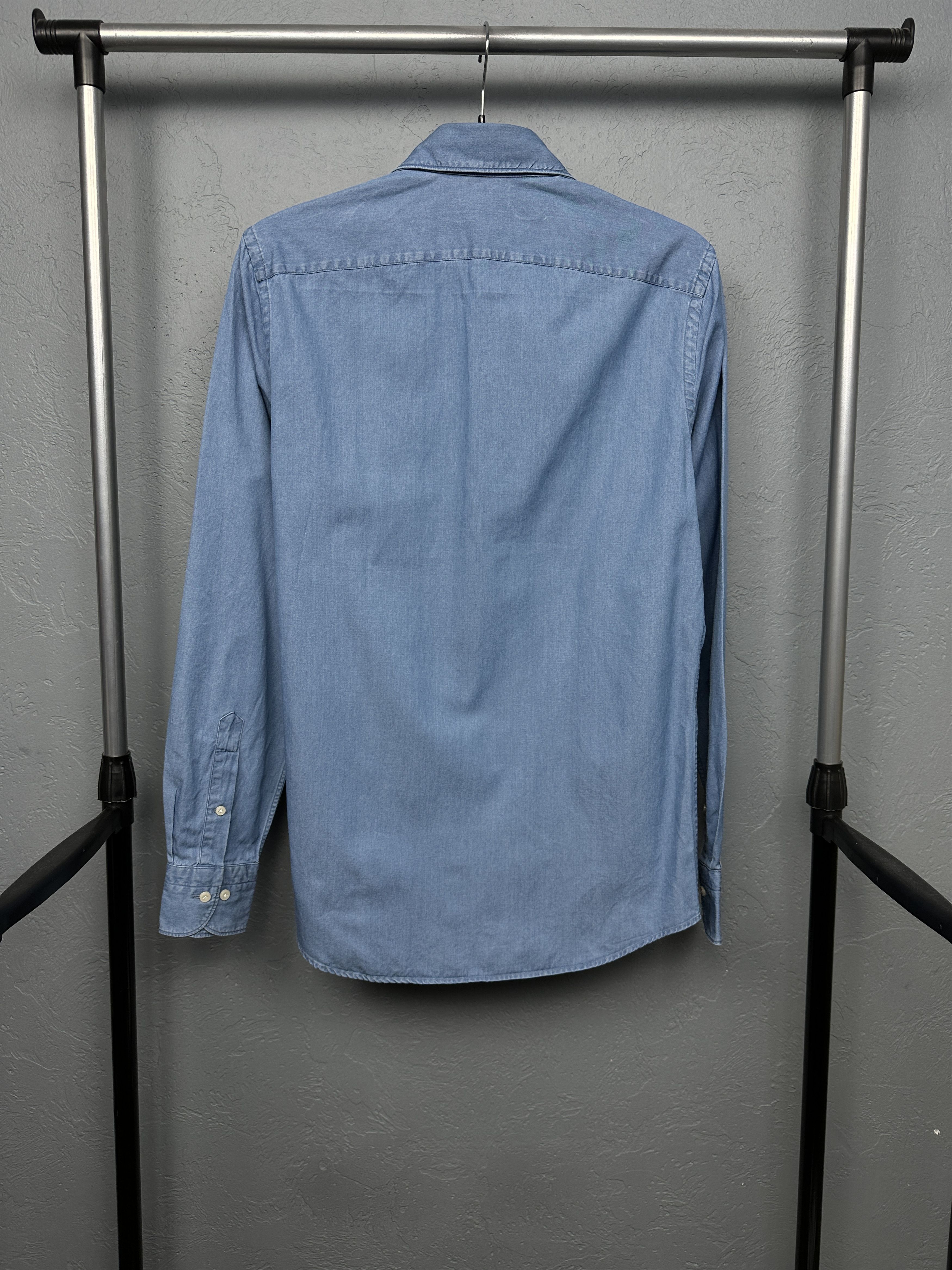 Suitsupply Suitsupply Egyptian Cotton Mens Long Sleeve Shirt Slim Fit Size US M / EU 48-50 / 2 - 8 Thumbnail