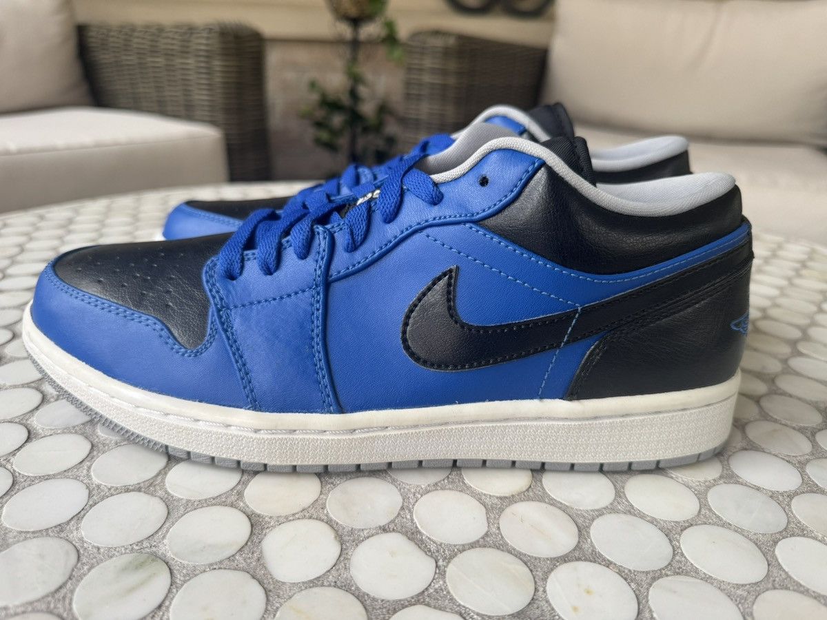 Jordan Brand 9.5 Air Jordan 1 Retro Low Sport Blue Black Royal Size US 9.5 / EU 42-43 - 4 Thumbnail