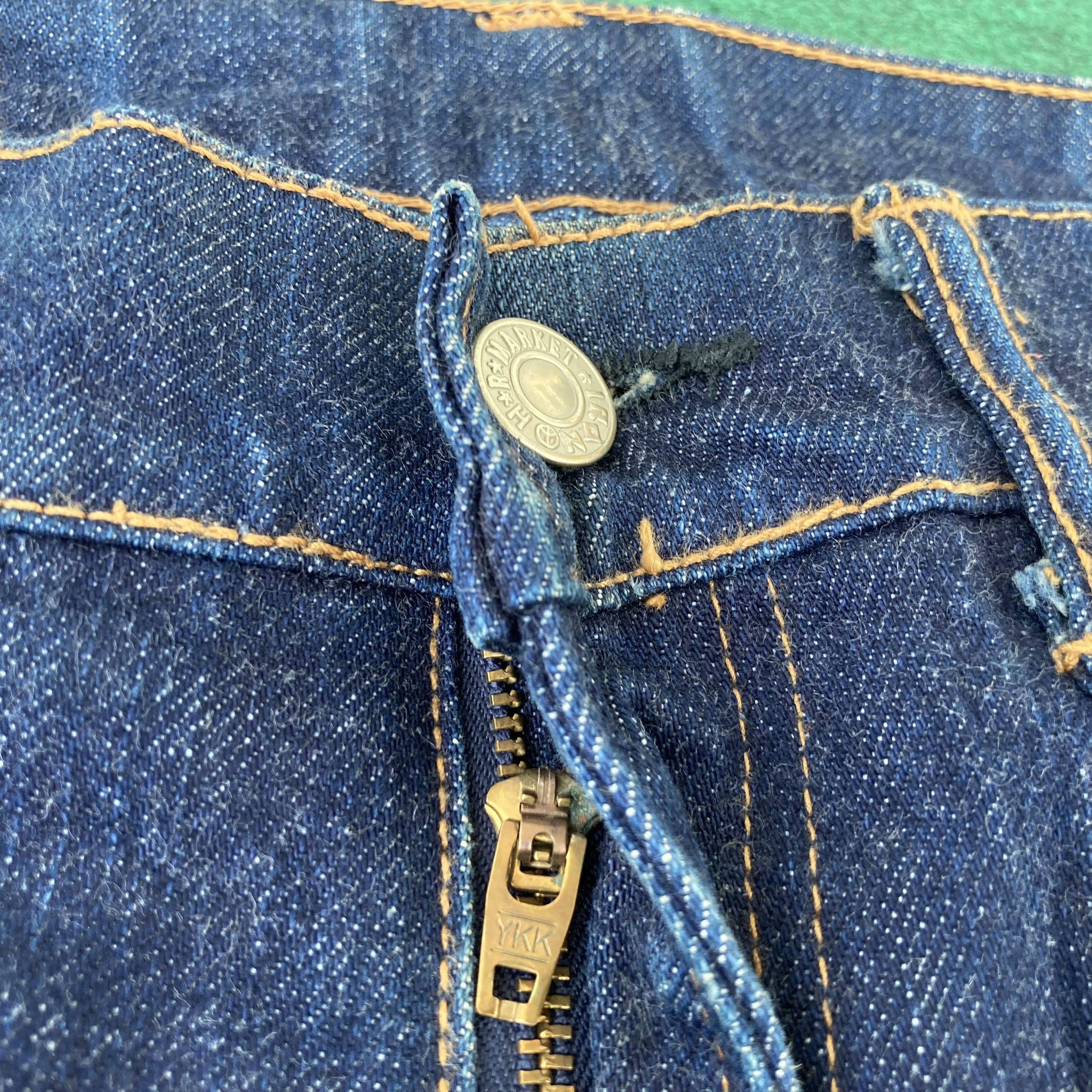 Blue Blue Japan × Japanese Brand × Kapital 31x33 Vtg Blue Blue Bootcut Market HR Market Jeans Size US 30 / EU 46 - 4 Thumbnail