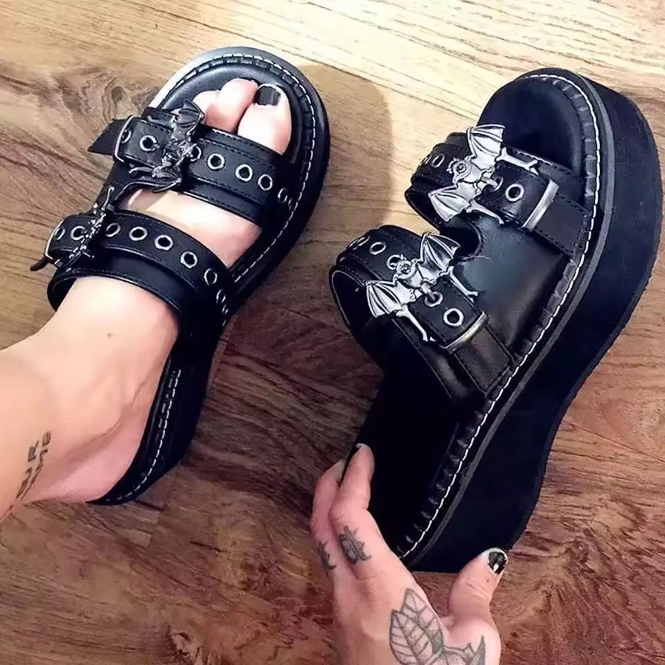 Other Metal Buckles Vampire Slippers Unisex Size US 8.5 / IT 38.5 - 4 Thumbnail