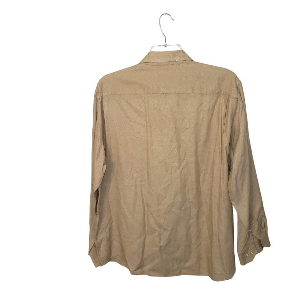 Designer CT261 Donna Karan Tan Men’s Dress Shirt 17 (34-35) Size US M / EU 48-50 / 2 - 2 Thumbnail