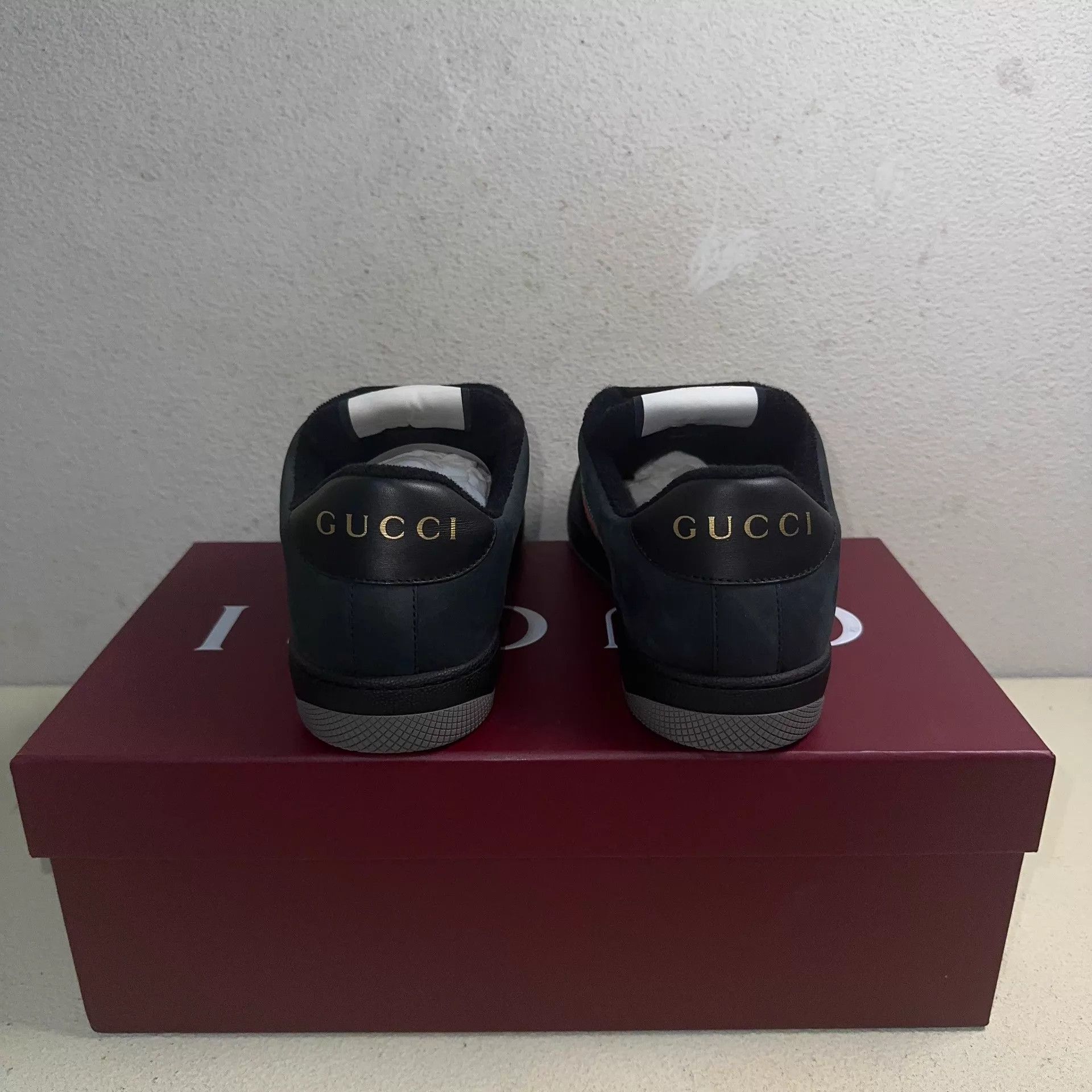 Gucci GUCCI Screener Men's Black Canvas Low Top Sneaker Size US 8 / EU 41 - 3 Thumbnail