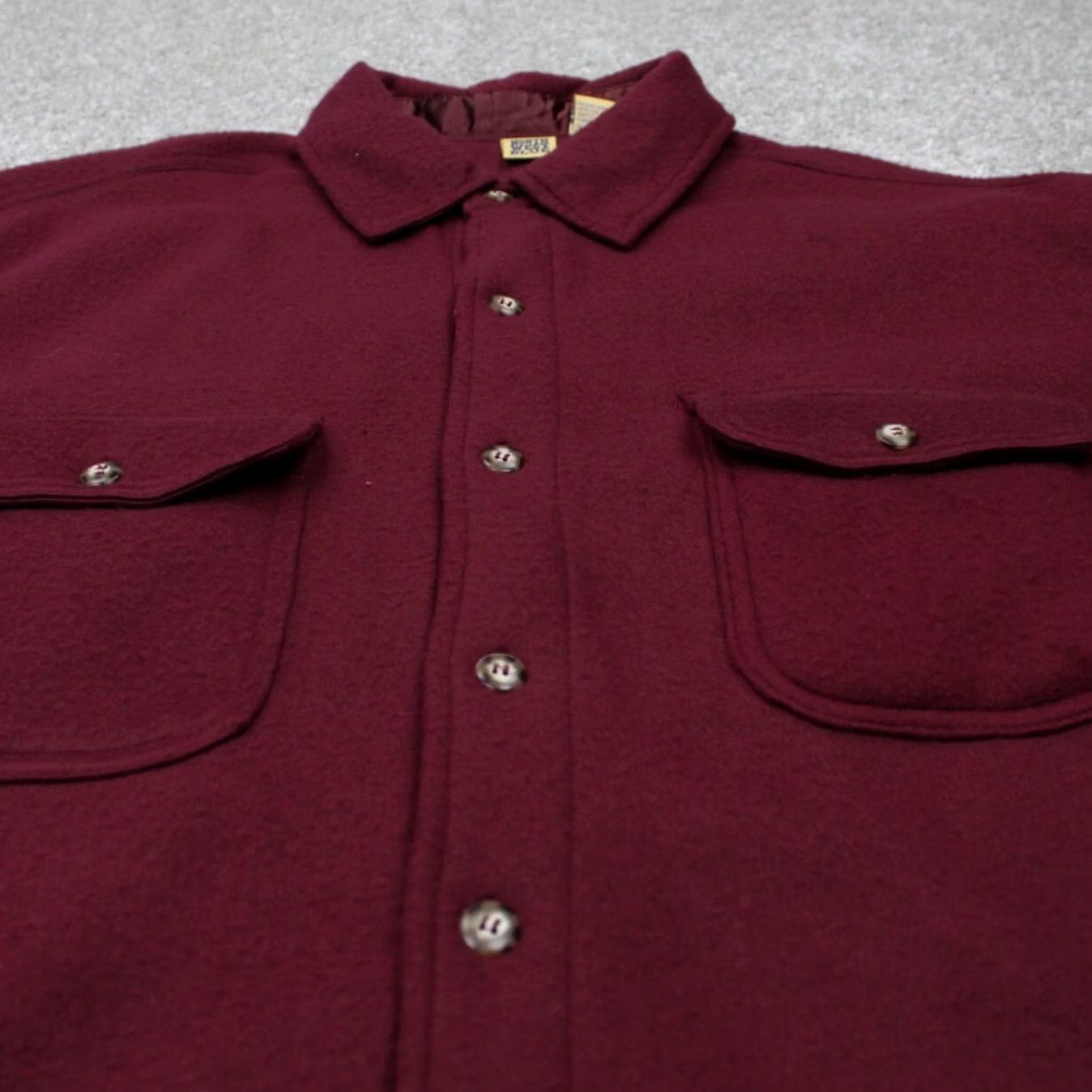 Doublet VTG Northwest Blue Shirt Mens Medium Red Polyester Long Sleeve Button-Up Pocketed Casual Western 90s Style Ver 50in Chest Mens Size US M / EU 48-50 / 2 - 4 Thumbnail
