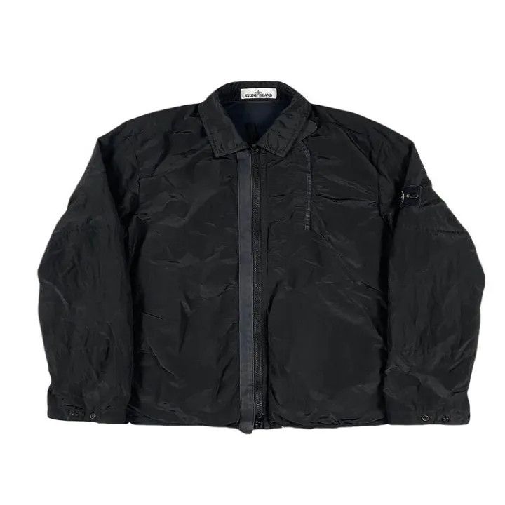 Stone Island Stone Island Black Metallic Nylon Jacket Size US L / EU 52-54 / 3 - 1 Thumbnail