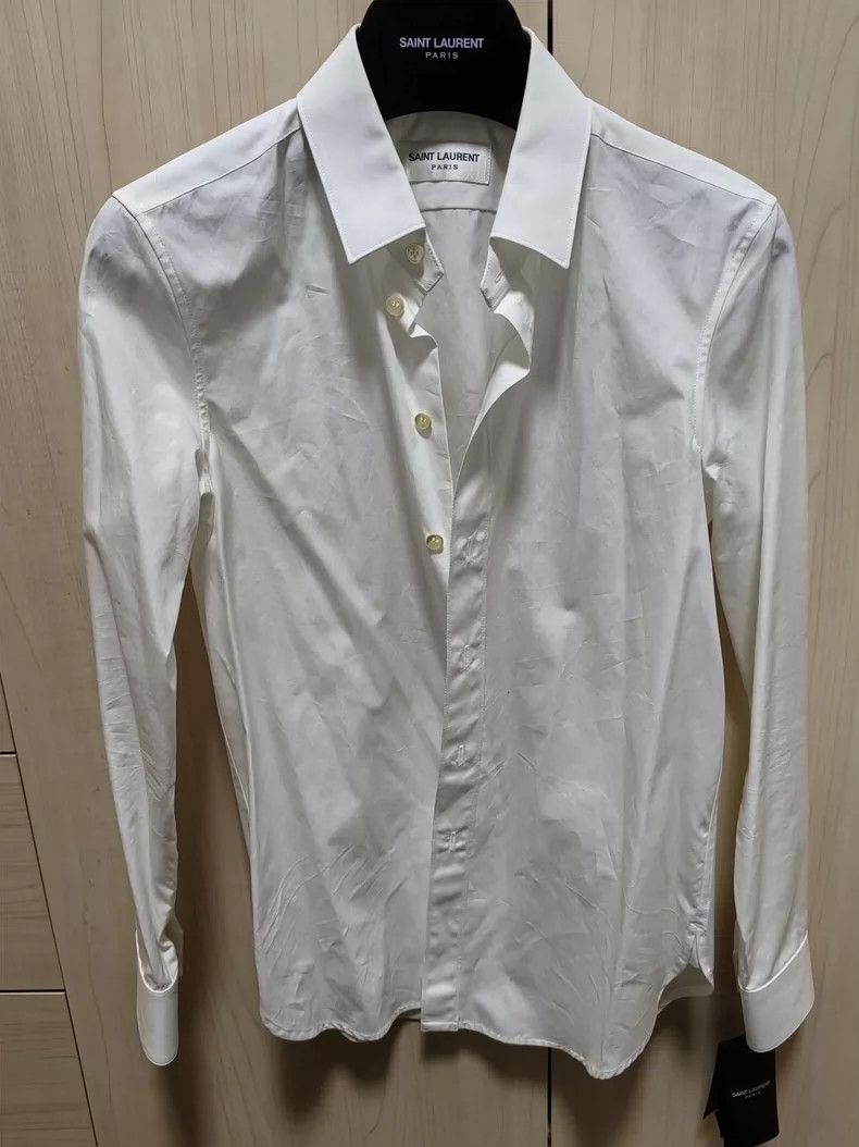 Saint Laurent Paris Saint Laurent Paris White shirt 2505-Nextarrow Size XXS / US 00 / IT 34 - 1 Thumbnail