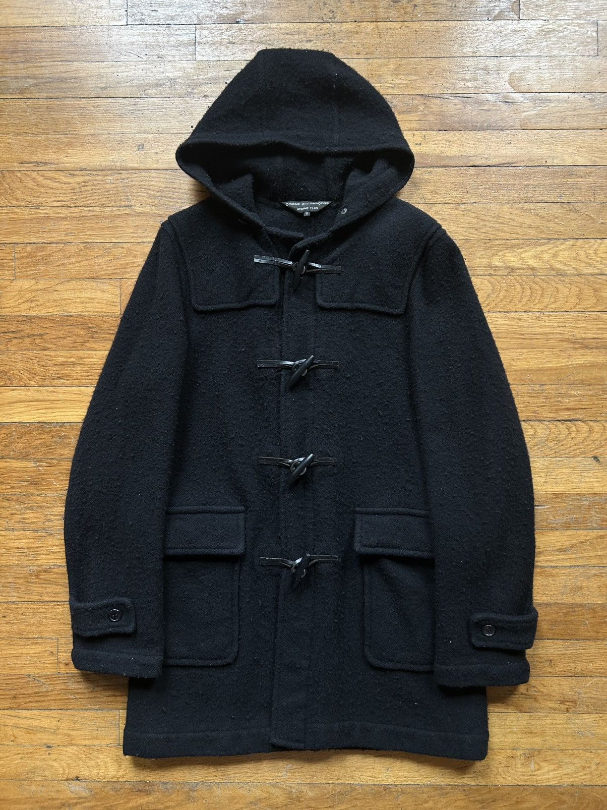 Comme des Garcons Homme Plus FW12 Wool Parka Coat Size US M / EU 48-50 / 2 - 1 Thumbnail