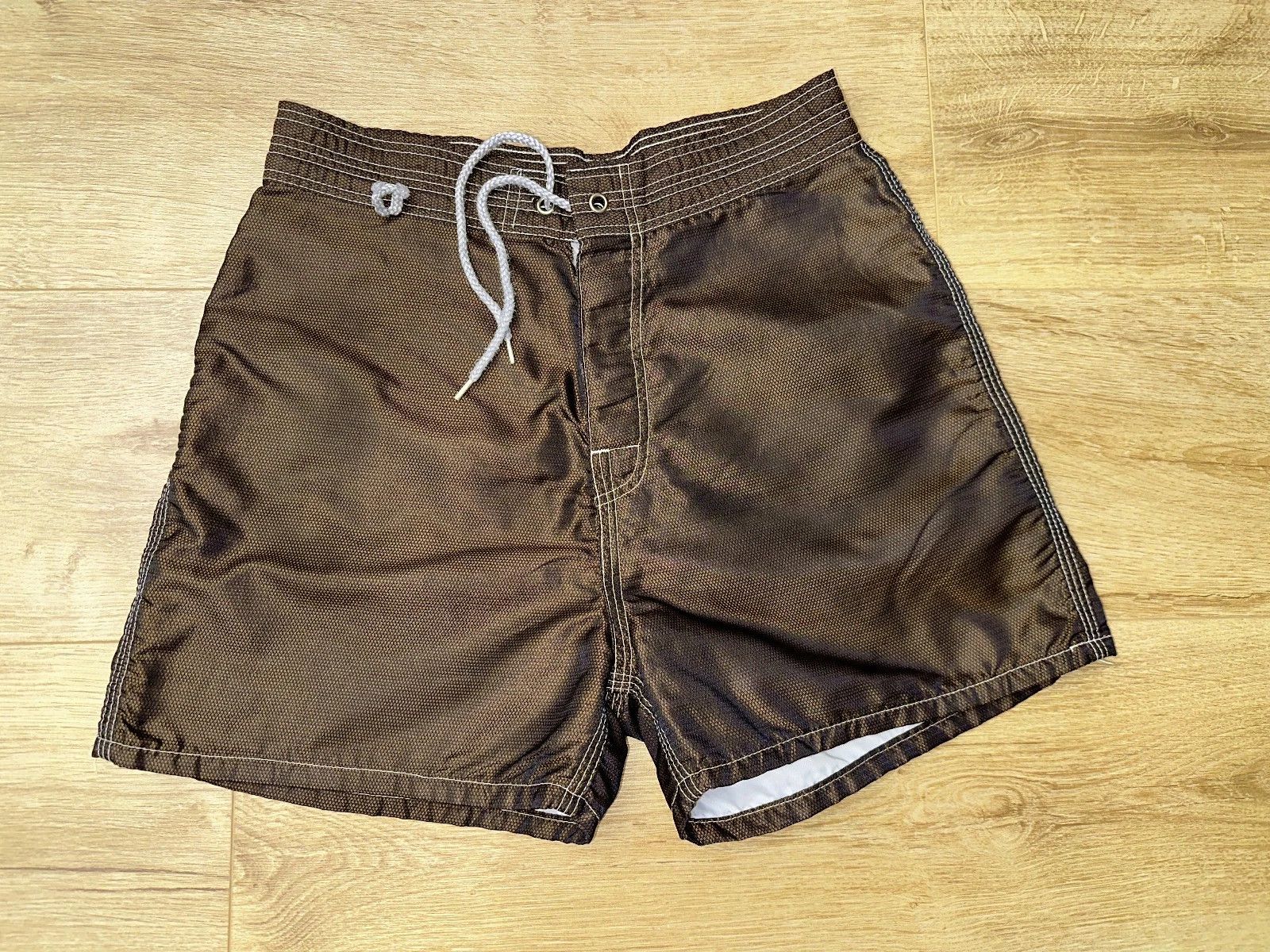 Sundek Rainbow Knit Sundek 28 Surf Swim Shorts Brown Stripe Size 28 Size US 28 / EU 44 - 8 Thumbnail