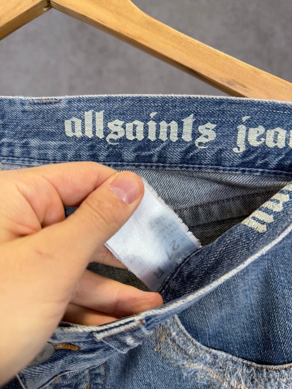 Allsaints Allsaints vintage designer distressed denim jeans Size US 28 / EU 44 - 7 Thumbnail