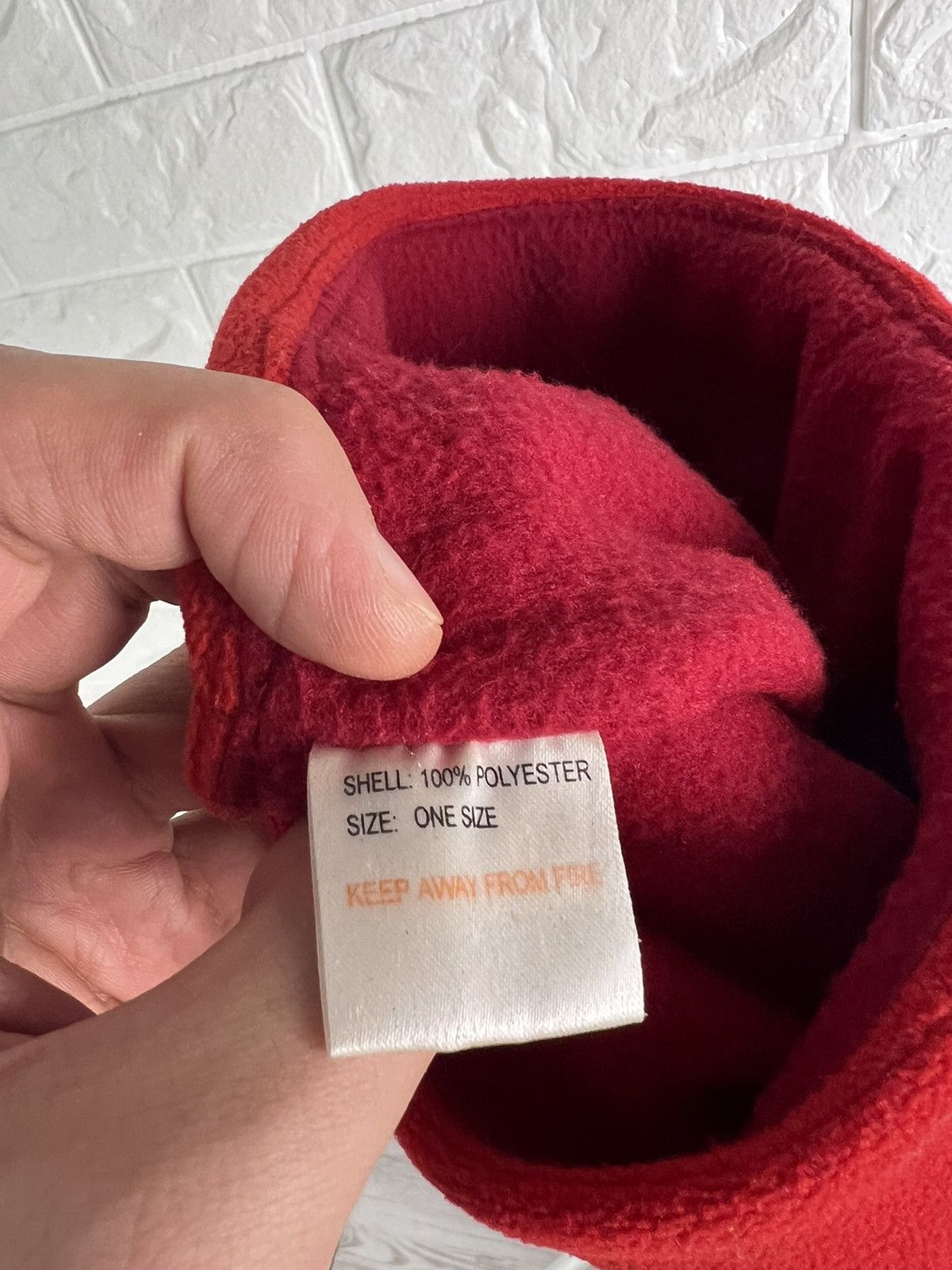 Japanese Brand Fire Flame Red Beanie Hat Size ONE SIZE - 14 Thumbnail