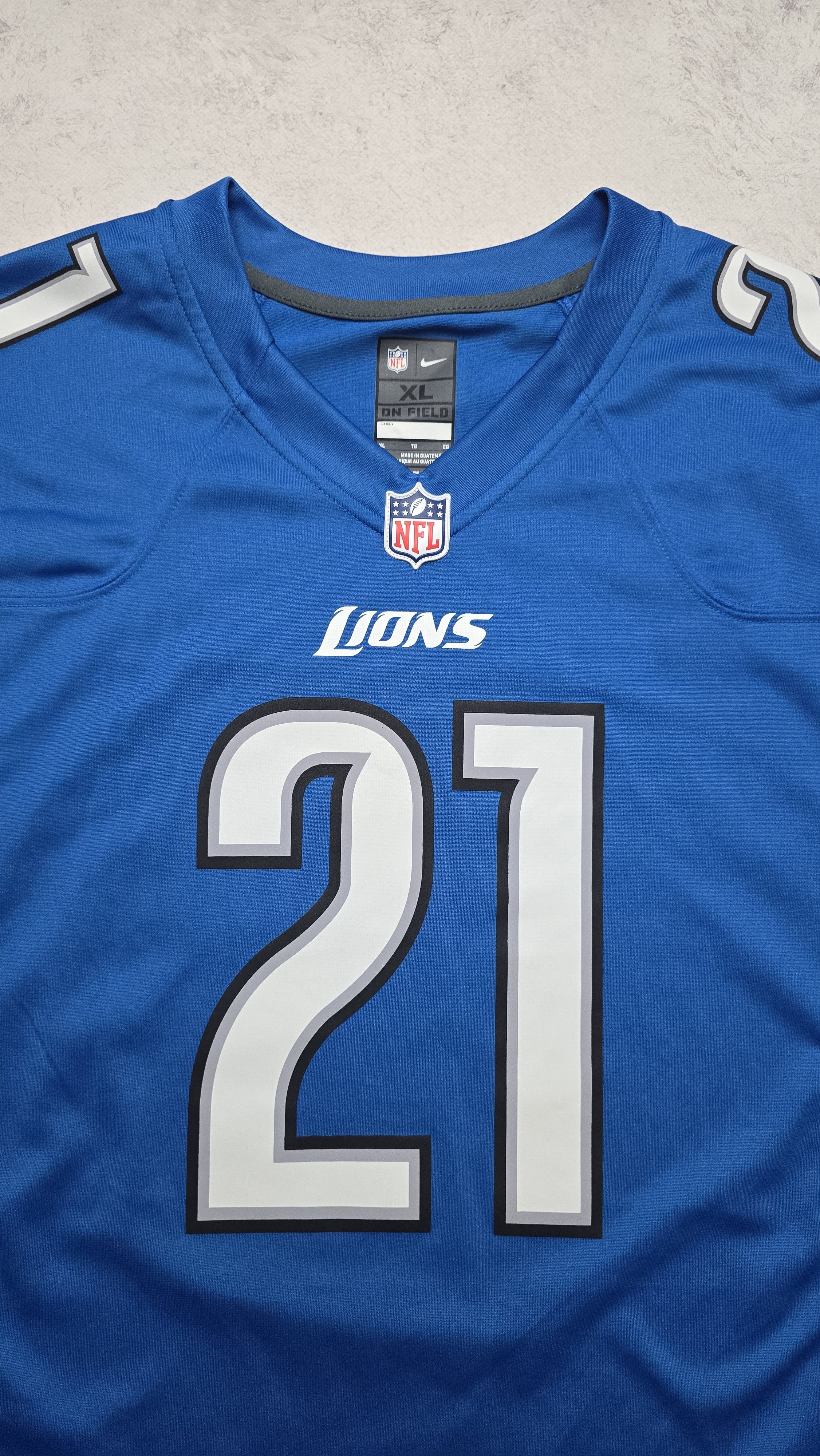 Nike Reggie Bush #21 Detroit Lions Nike On Field NFL Jersey Size US XL / EU 56 / 4 - 12 Thumbnail