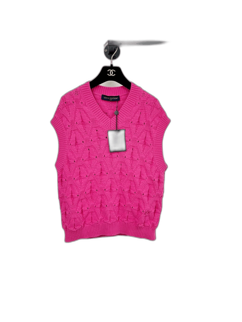 Louis Vuitton Louis Vuitton Pink Knit Vest Size S Size US S / EU 44-46 / 1 - 1 Thumbnail