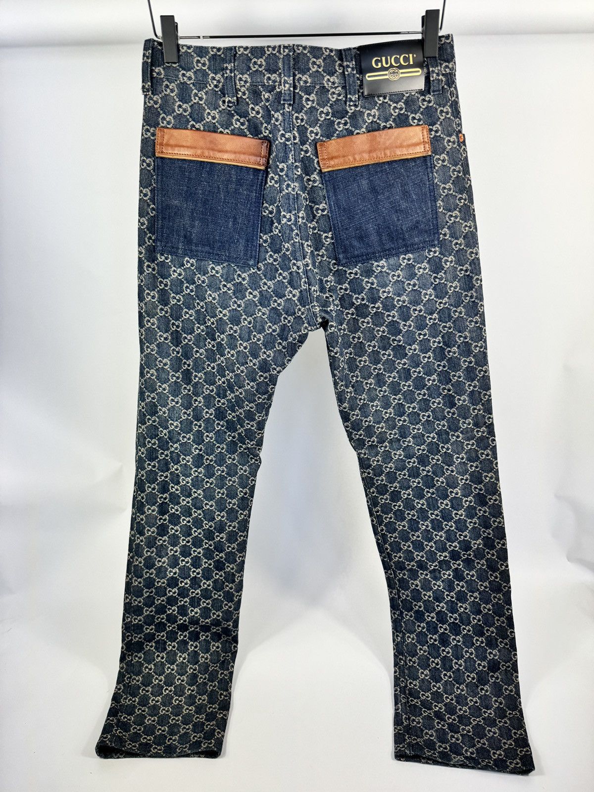 Gucci GG EMBROIDERED DENIM JEANS Size US 30 / EU 46 - 2 Thumbnail