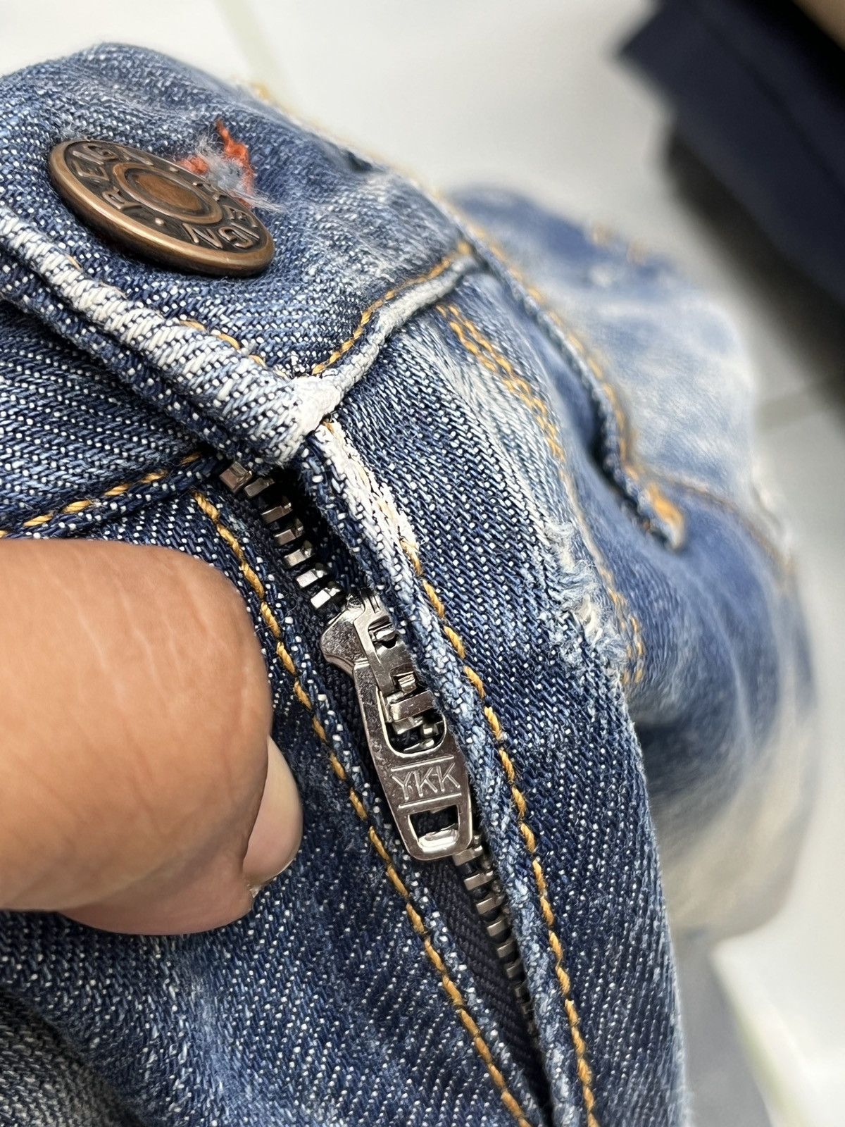 Other 🔥🔥🔥STEALS REIGN ITALIA DISTRESSED DENIM Size US 31 - 22 Thumbnail