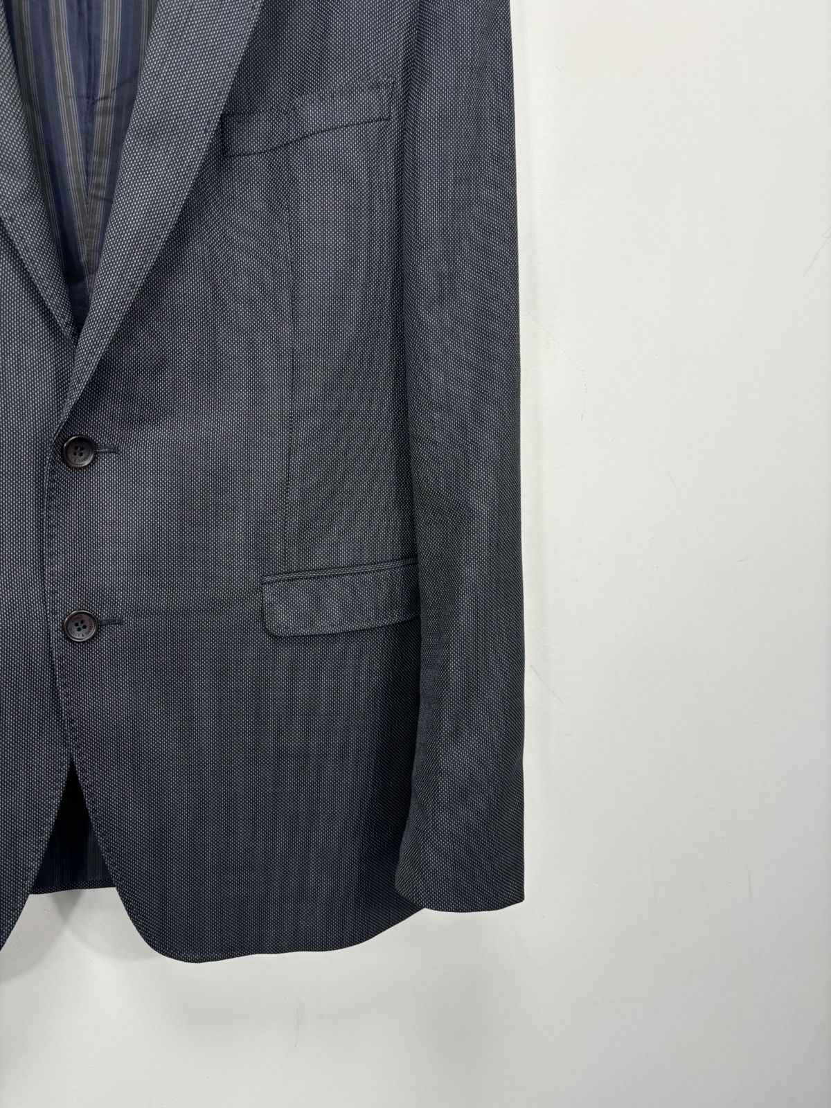 Dolce & Gabbana Vintage Dolce & Gabbana Men’s Birdseye Pattern Wool Blazer Size 42R - 5 Thumbnail