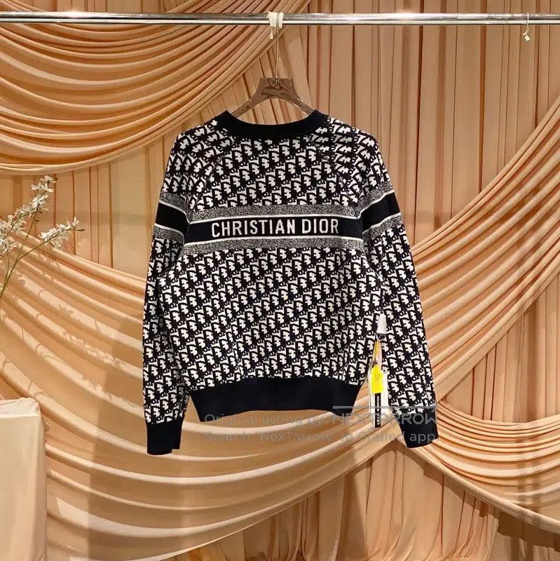 Dior Dior Blue Wool Sweater for Women . Size M / US 6-8 / IT 42-44 - 3 Thumbnail