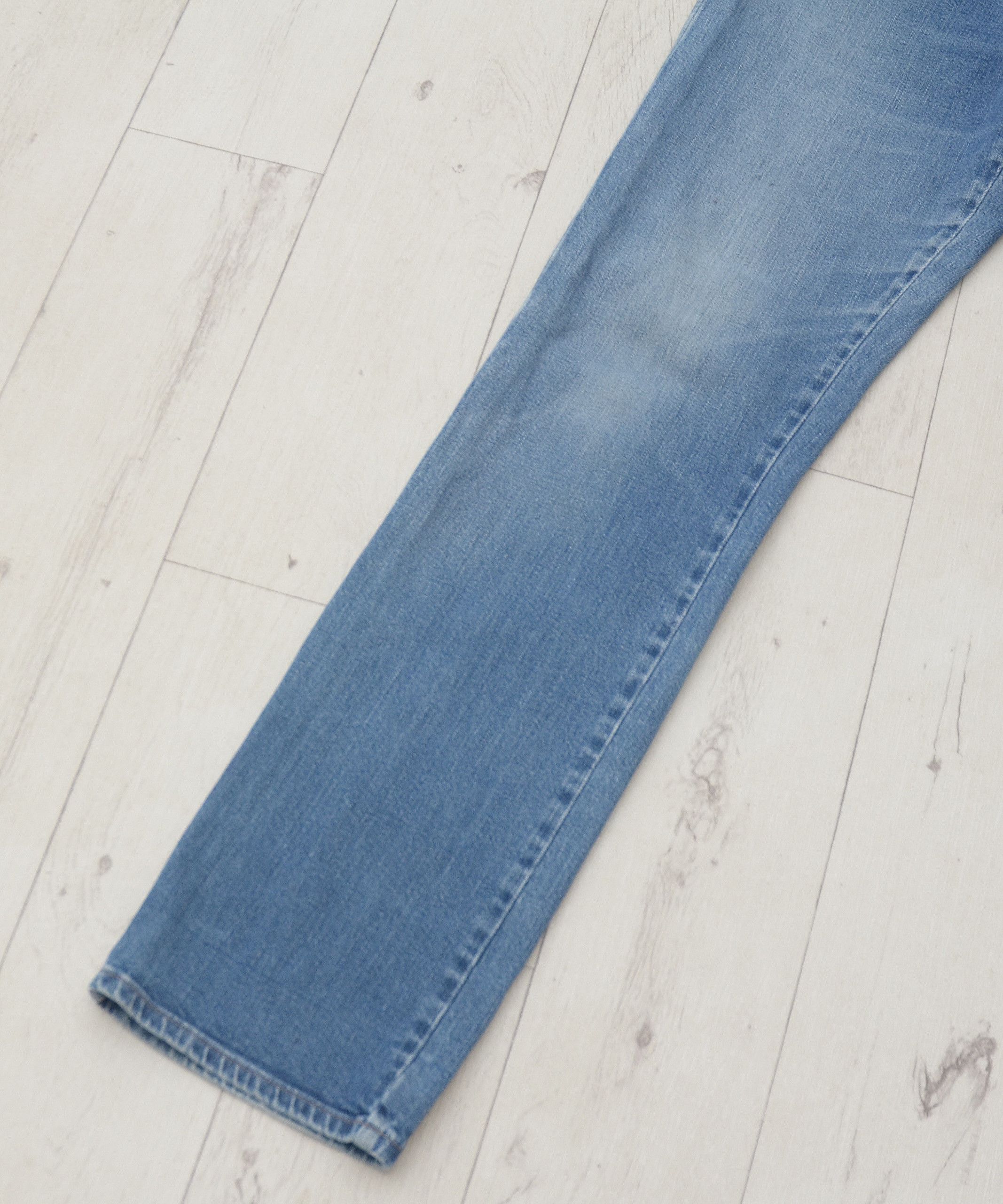 Vintage × Wrangler Vintage Y2K Wrangler Long Jeans 32x36 Distressed Light Wash Size US 32 / EU 48 - 4 Thumbnail