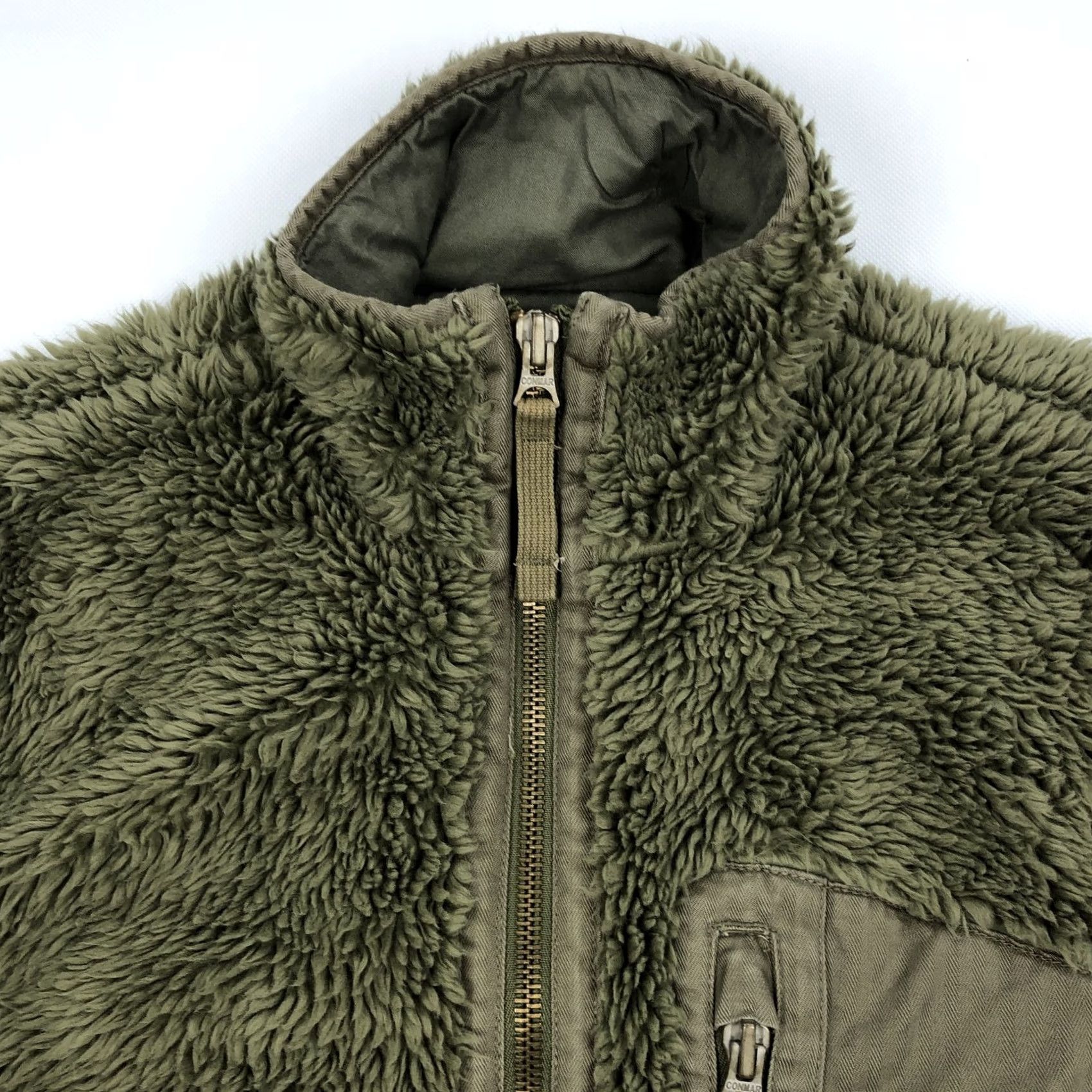 Vintage DENIM & SUPPLY RALPH LAUREN Men's M Olive Green Full Zip Fleece Jacket Coat Shirt Size US M / EU 48-50 / 2 - 2 Thumbnail
