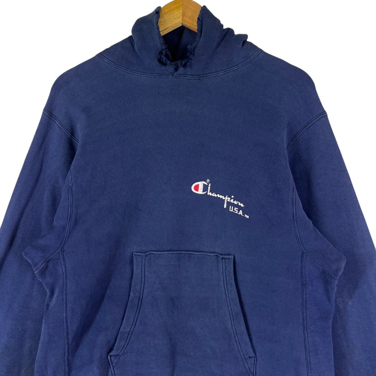 Champion 💥 70s 80s Champion Reverse Weave Warmup SunFaded Distressed Size US M / EU 48-50 / 2 - 8 Thumbnail