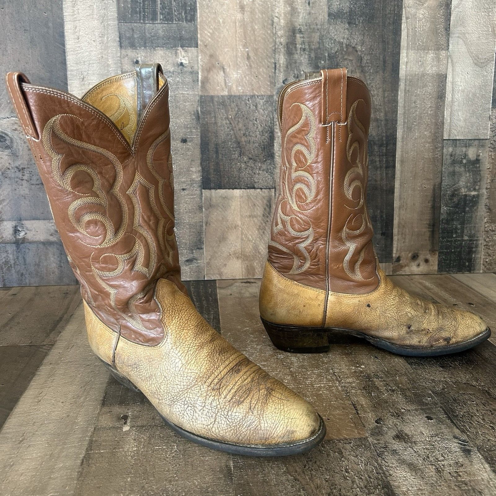 Nocona Boots Nocona Vintage Western Cowboy Boots Mens 11 D Size US 11 / EU 44 - 12 Thumbnail