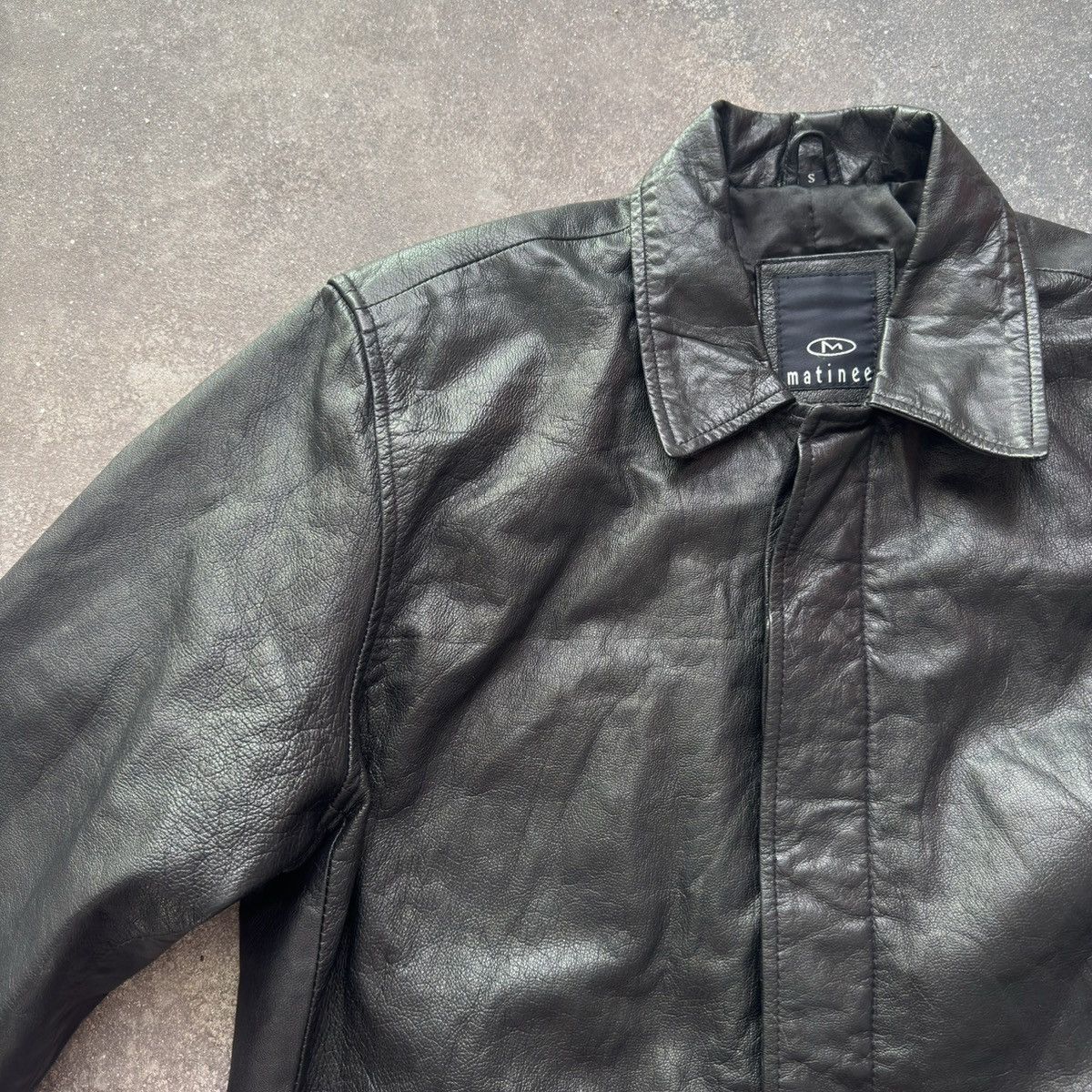 Japanese Brand Vintage Gothic Avant Garde Black Leather Trench Coat Jacket Size US S / EU 44-46 / 1 - 4 Thumbnail