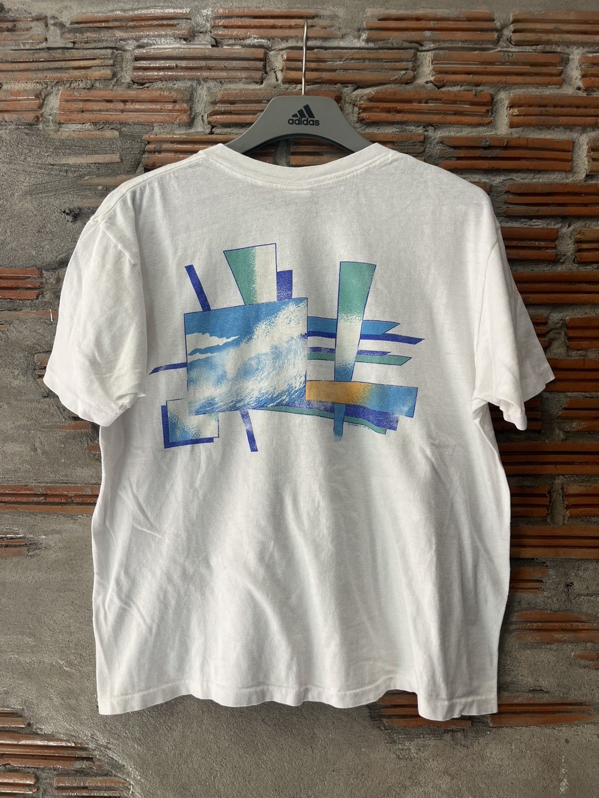 Vintage Vintage STUBBIES Art work Big Wave 1982’s Tshirt Size US L / EU 52-54 / 3 - 3 Thumbnail