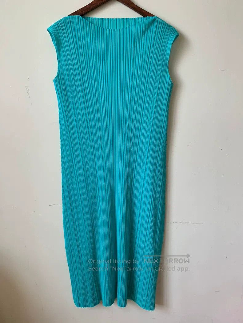 Issey Miyake Lake Green Long Dress