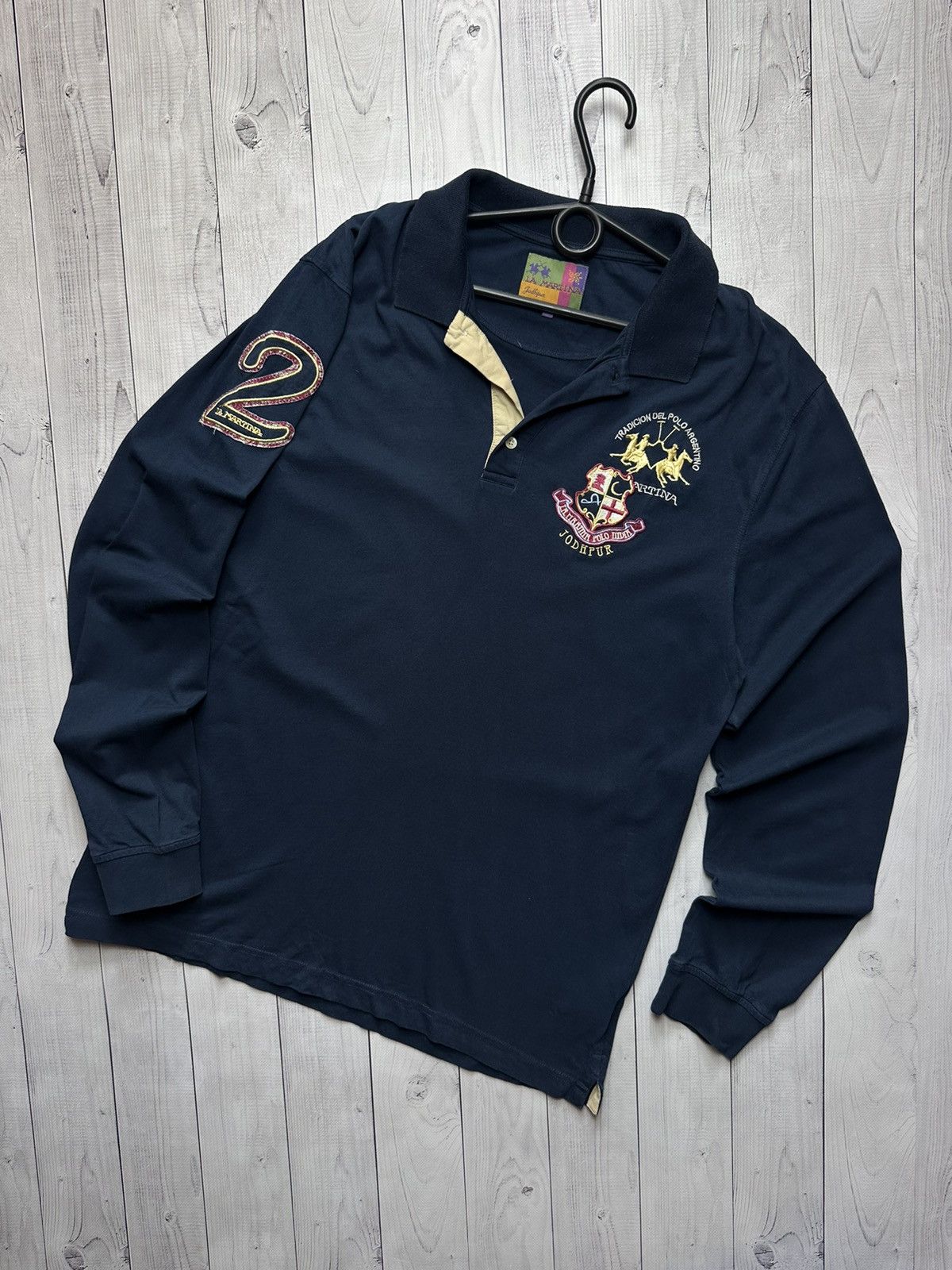 La Martina × Vintage Vintage L A Martina long sleeve size L logo Size US L / EU 52-54 / 3 - 1 Thumbnail