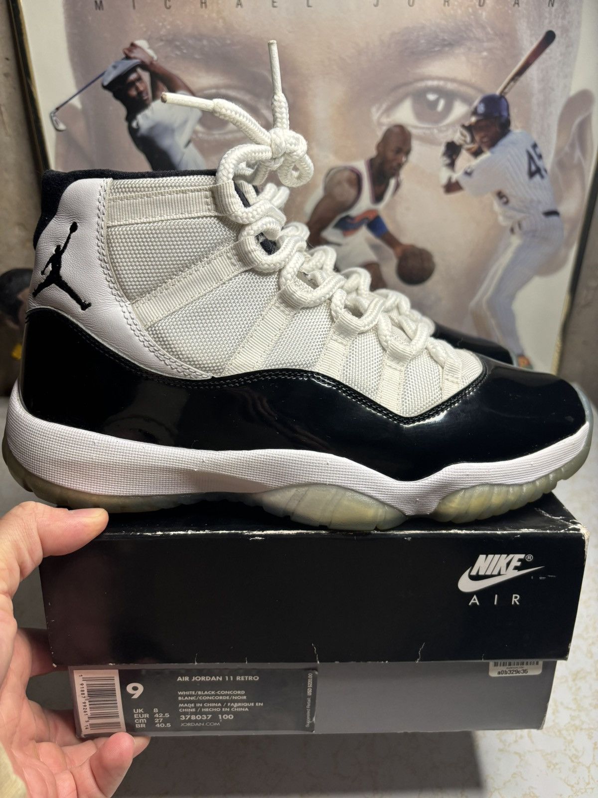 Jordan Brand Air Jordan 11 Retro 2018 Concord 2018 Size US 9 / EU 42 - 1 Thumbnail