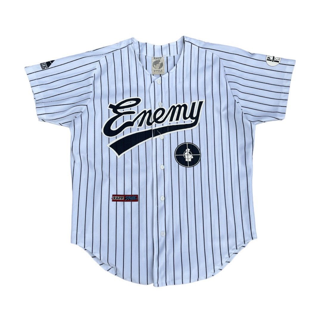 Public Enemy Vintage 1991 Baseball Jersey Public Enemy Size US XL / EU 56 / 4 - 1 Thumbnail