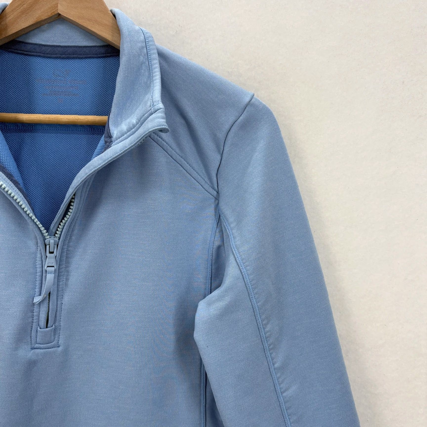 Vineyard Vines Vineyard Vines Sweater Mens M Blue Performance Quarter Zip Pullover Top Size US M / EU 48-50 / 2 - 2 Thumbnail