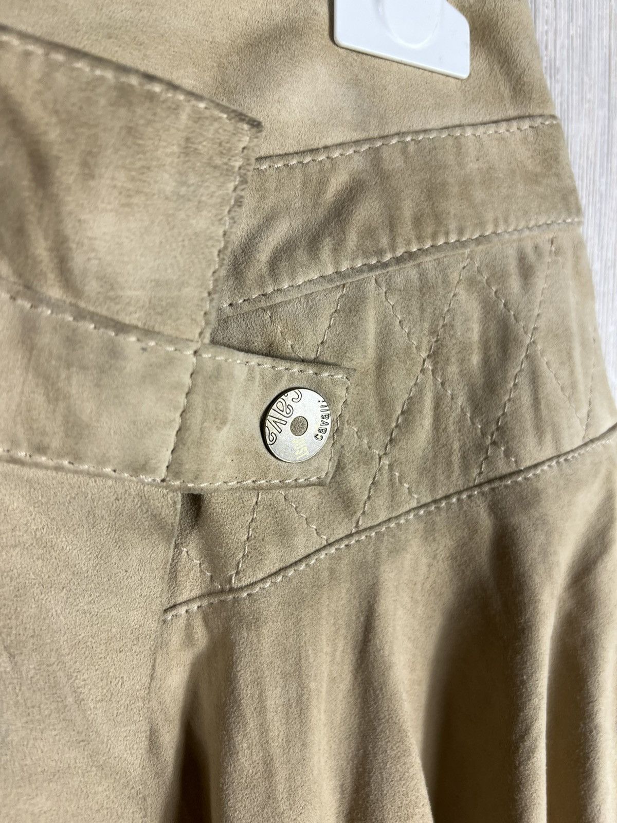 Roberto Cavalli Vintage 90s Roberto Just Cavalli y2k leather mini skirt Size 28" / US 6 / IT 42 - 12 Thumbnail