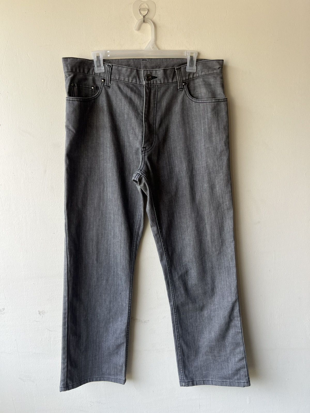 Lanvin Vintage Lanvin Collection Stretch Grey Denim Jeans Size US 34 / EU 50 - 2 Thumbnail