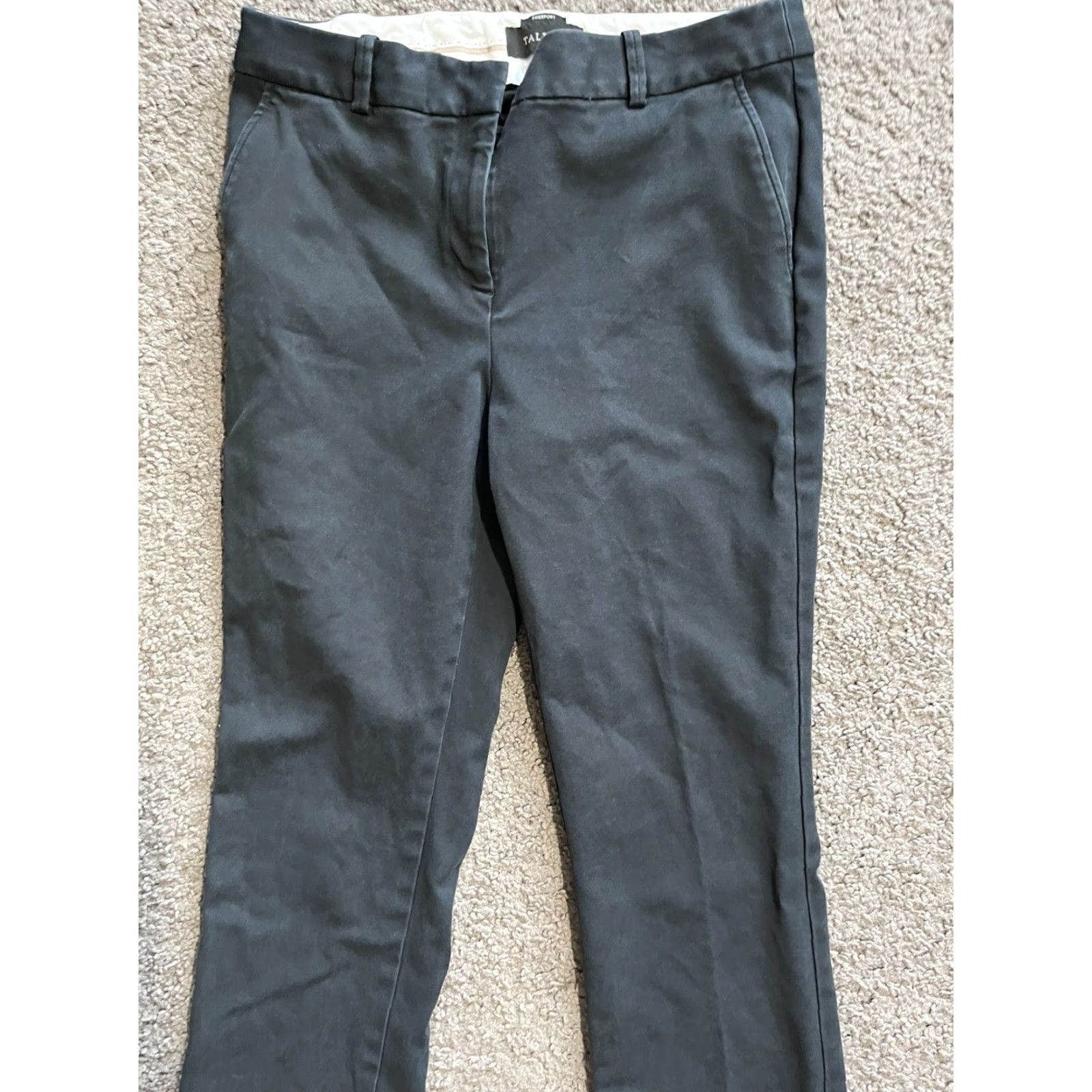 Talbots Talbots Freeport Women's 8 Dress Pants Black Cotton Spandex Rayon Straight Leg Officewear Adult Size 30" / US 8 / IT 44 - 2 Thumbnail
