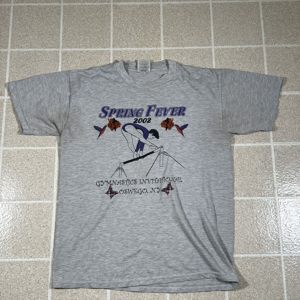 Jerzees Vintage Y2K Spring Fever Gymnastics Tshirt Sz M Paper Thin Size US M / EU 48-50 / 2 - 1 Thumbnail