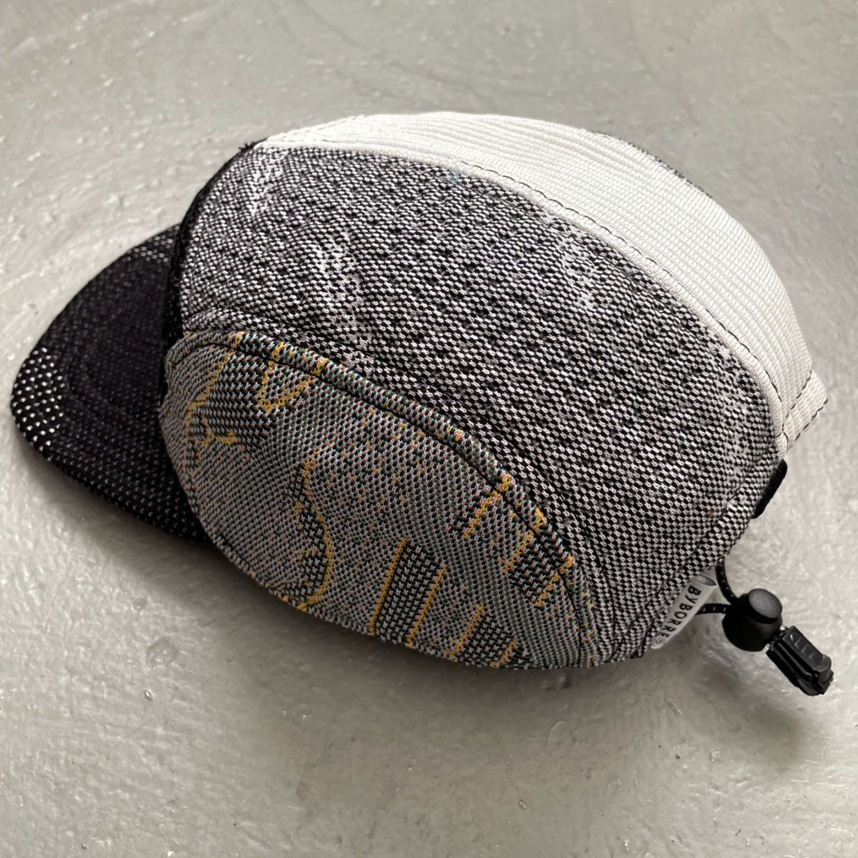 Byborre BYBORRE 5-Panel Patchwork Thick Fabric Camp Cap Made In USA Unisex Adults One Size Multicolor USA Designer Pattern Handcrafted Textile Cap Size ONE SIZE - 5 Thumbnail