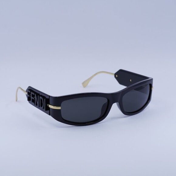Fendi 🕶️ New Fendi FE40120I 01A Sunglasses - Shiny Black Frame Size ONE SIZE - 8 Thumbnail