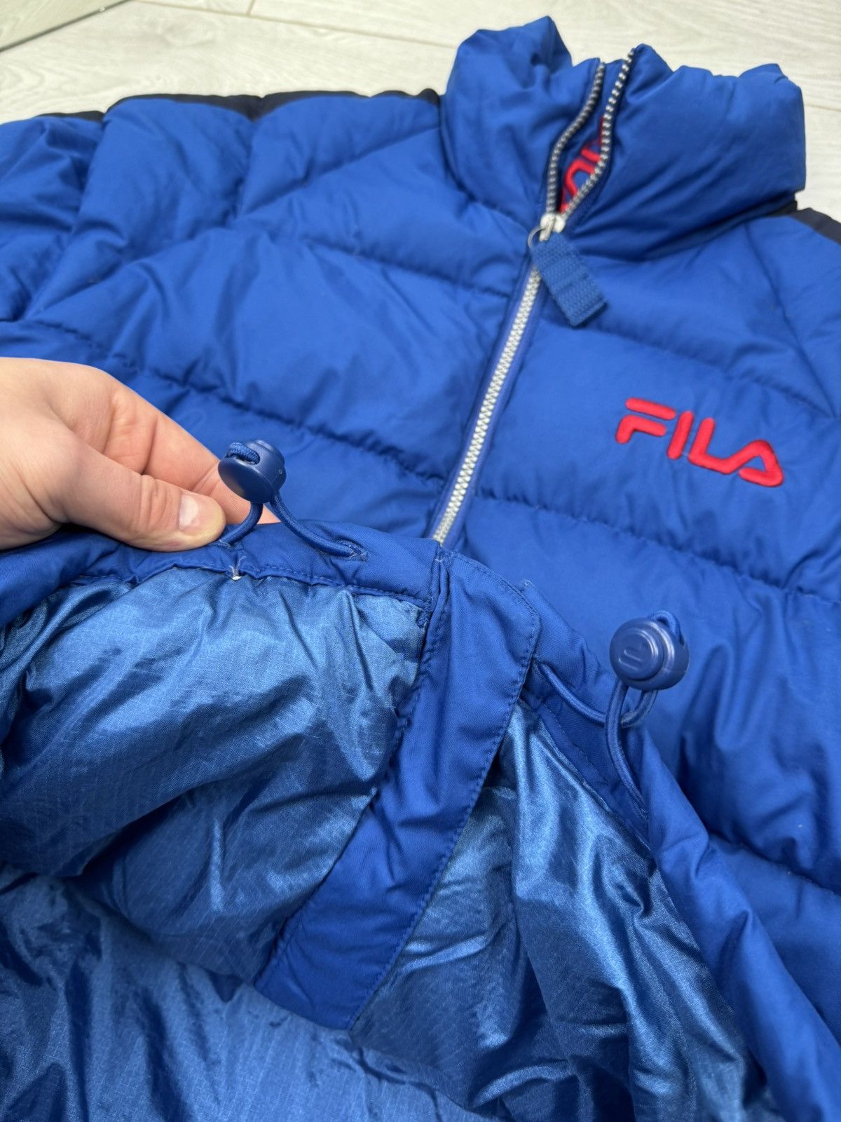 Fila × Vintage Puffer Jacket Down FILA Vintage Boxy Fit Oversized Y2k Style Size US S / EU 44-46 / 1 - 6 Thumbnail