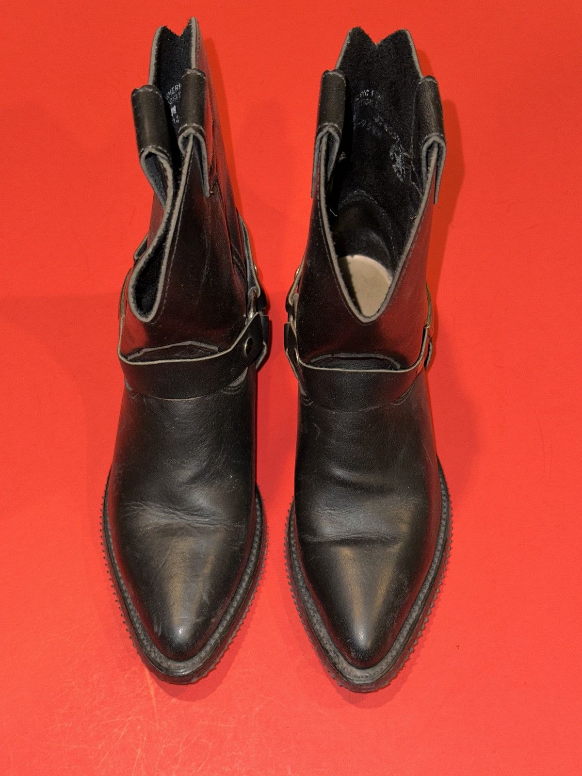 Harley Davidson VTG Y2K Harley Davidson Oil Resistant Leather Cowboy Boots Size US 6 / IT 36 - 1 Thumbnail