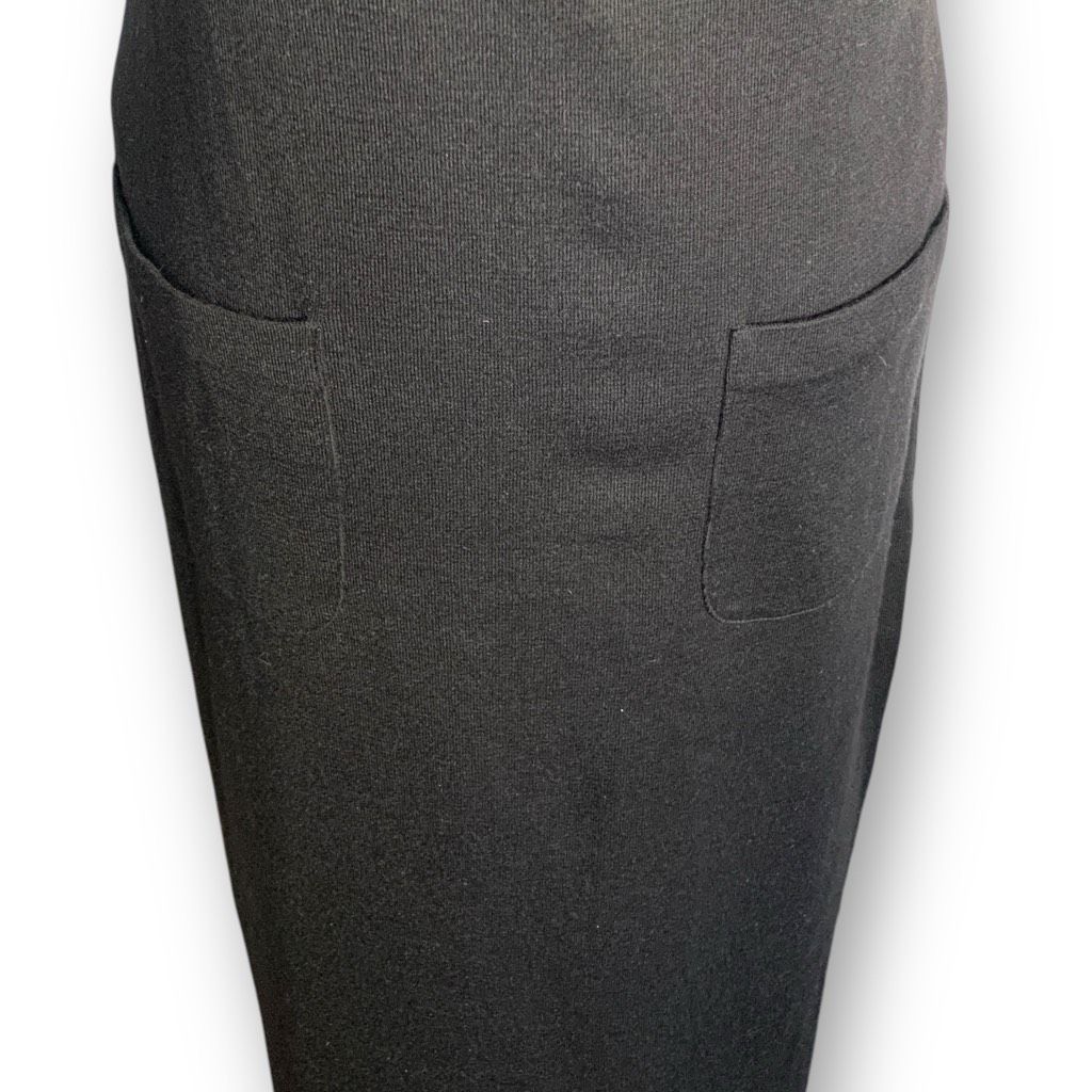 Vintage Vintage Carole Little Black Midi Jumper Dress White Long Sle Size S / US 4 / IT 40 - 6 Thumbnail