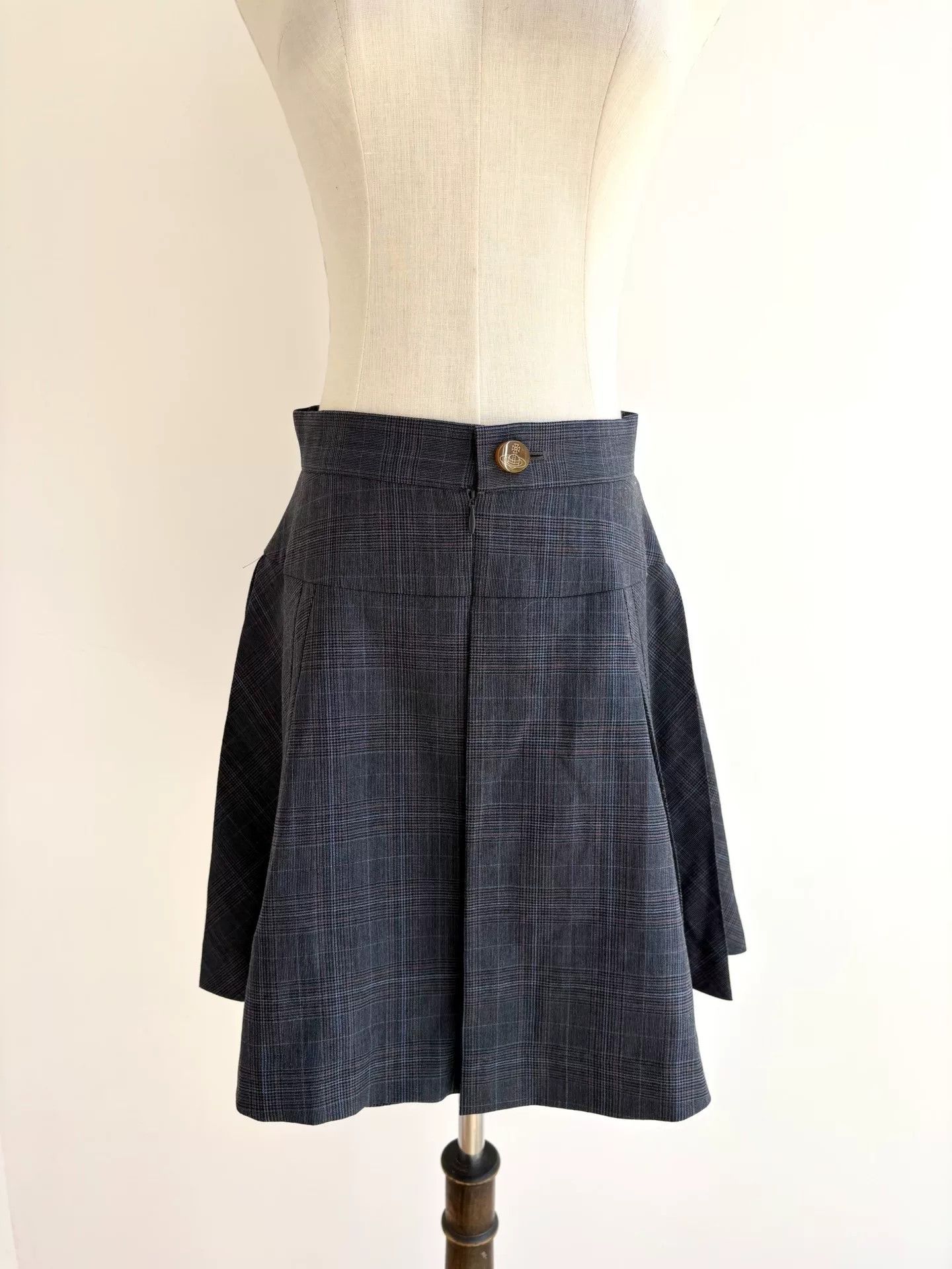 Vivienne Westwood vivienne westwood gray checkered skirt Size 23" - 1 Thumbnail
