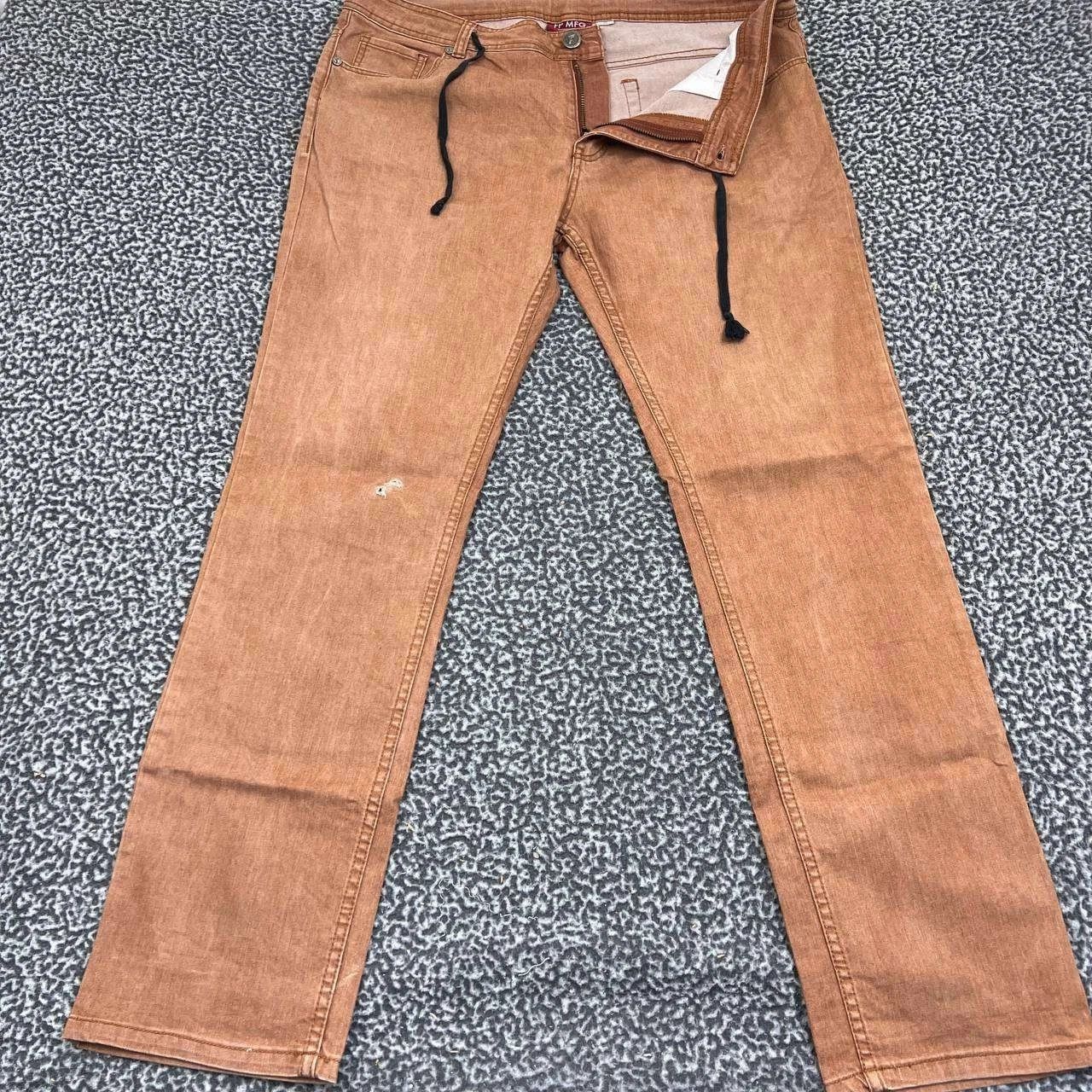 Other Footprint Manufacture Jeans Men 36x33 Brown Denim Pants Size US 36 / EU 52 - 1 Thumbnail