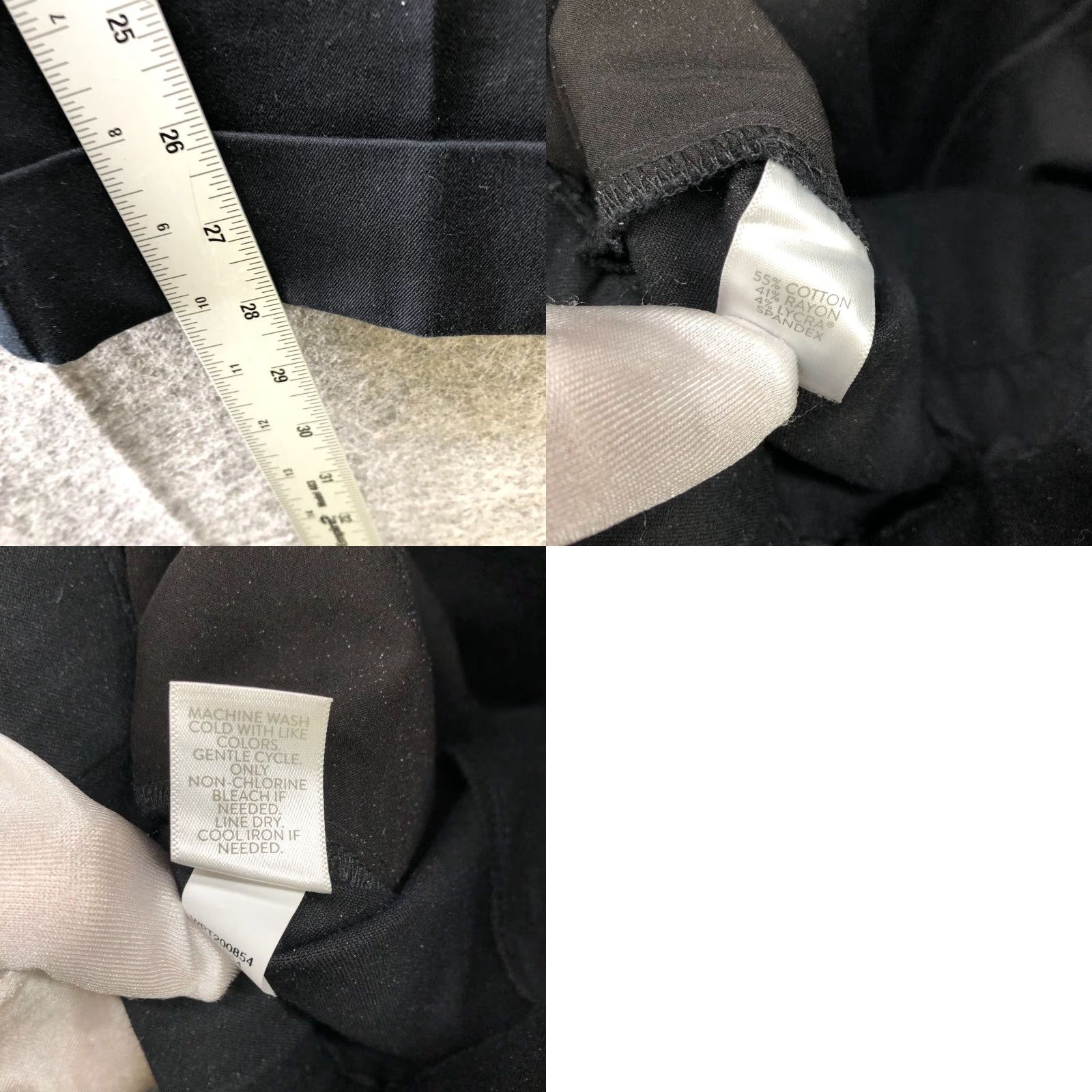 J. Jill J. Jill Pull On Dress Pants Womens Plus Size 24 Black Bi-Stretch Slim Leg Cuffed Dress Pants Shirt? Size 42" / US 20 - 8 Thumbnail