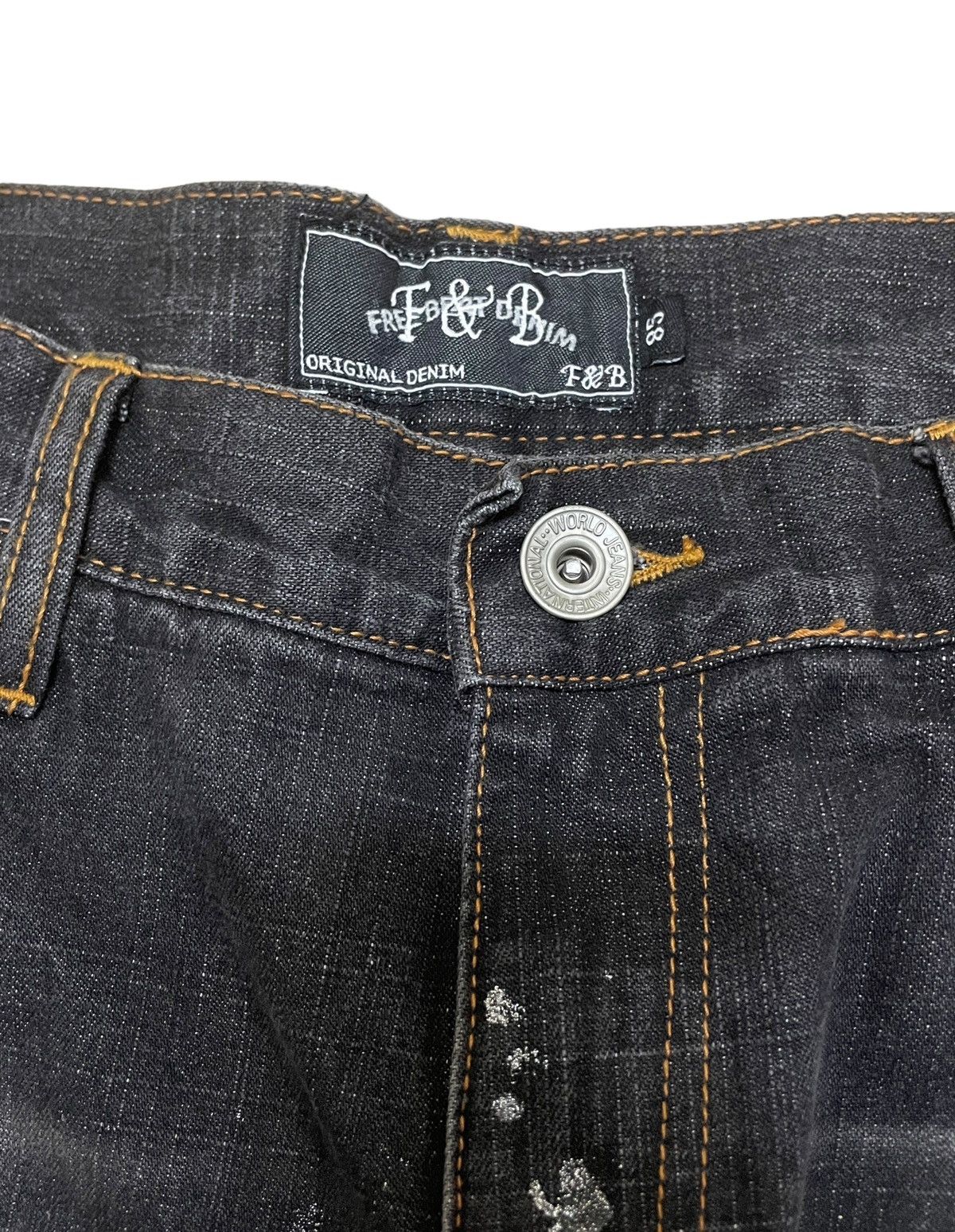 If Six Was Nine Rare Design Vintage Brand Free Brat Flared Jeans 2000s Size US 32 / EU 48 - 12 Thumbnail