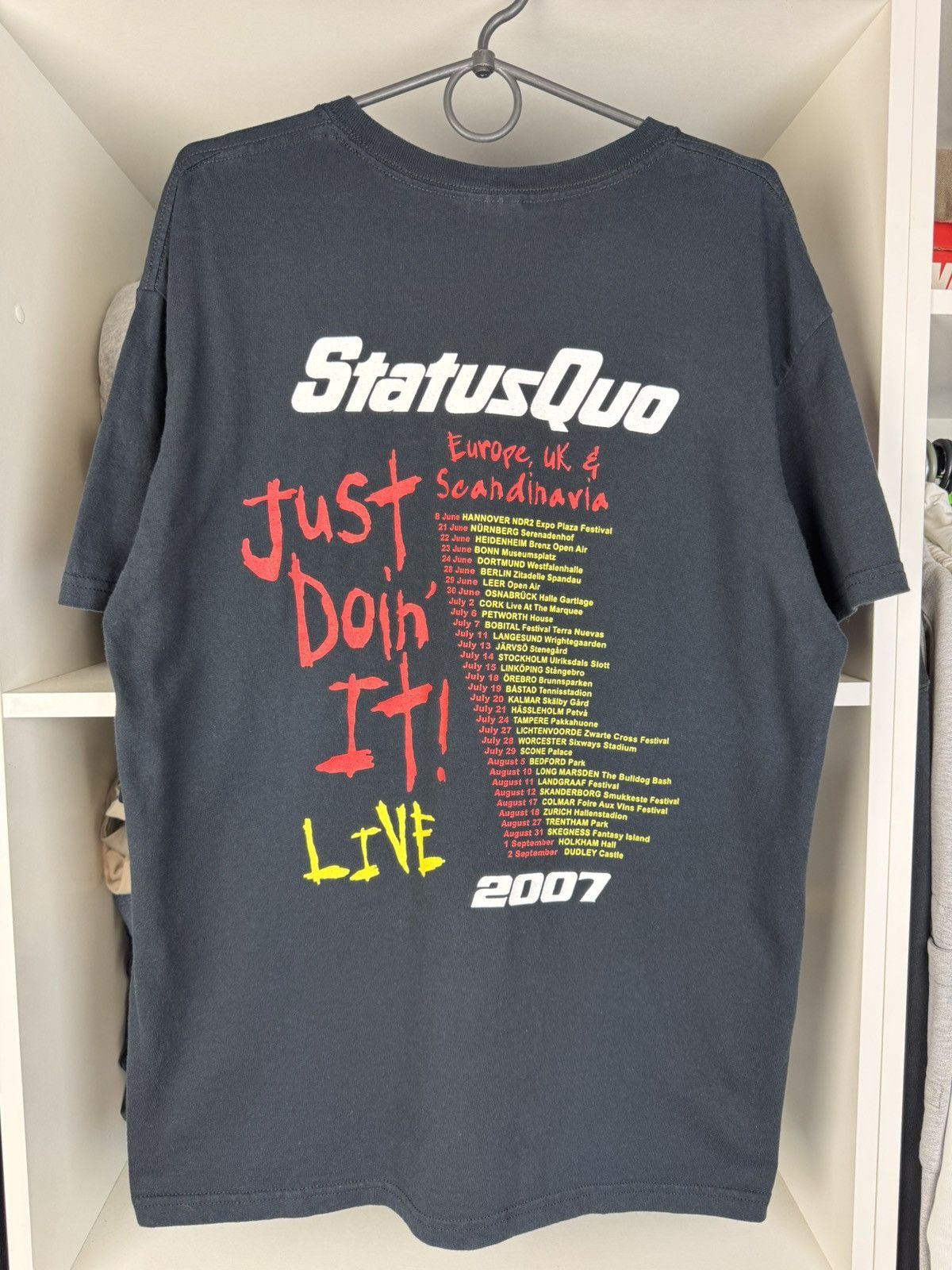 Band Tees Status Quo “Just Doin’ It” 2007 Tour T-Shirt Size US L / EU 52-54 / 3 - 14 Thumbnail