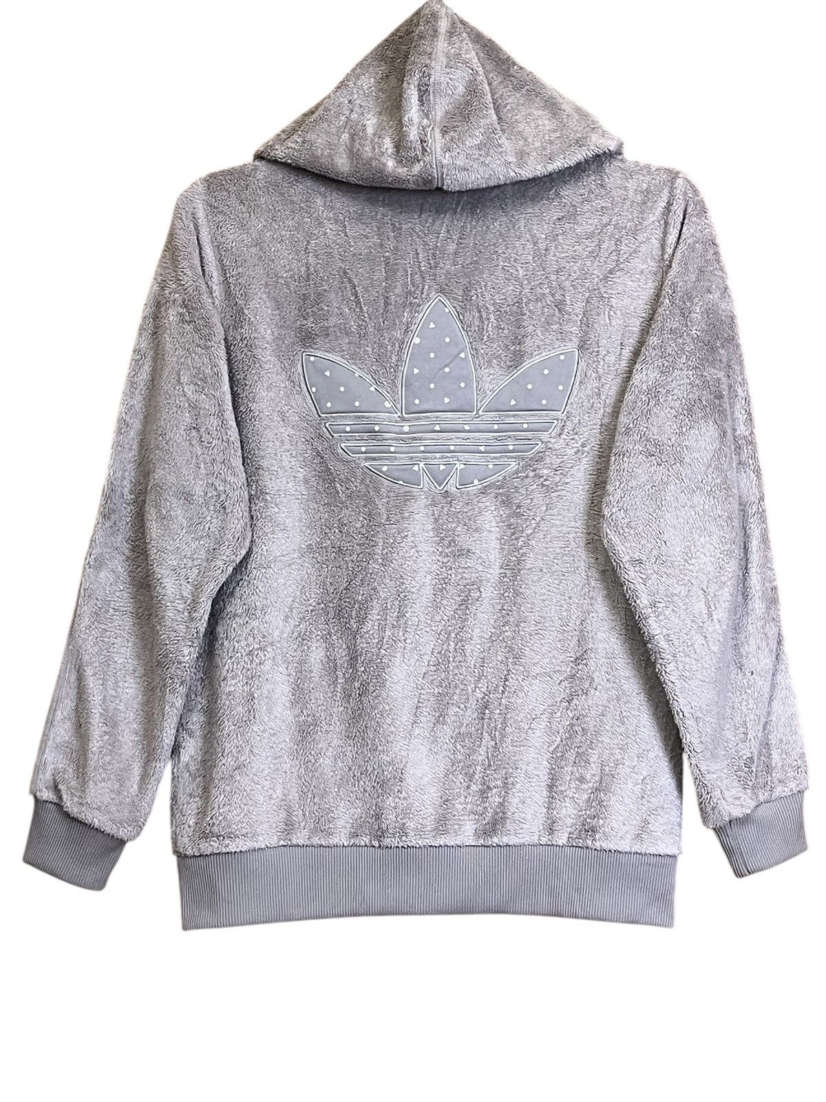 Adidas ADIDAS FLEECE BIG LOGO ZIPPER HOODIES Size US M / EU 48-50 / 2 - 2 Thumbnail
